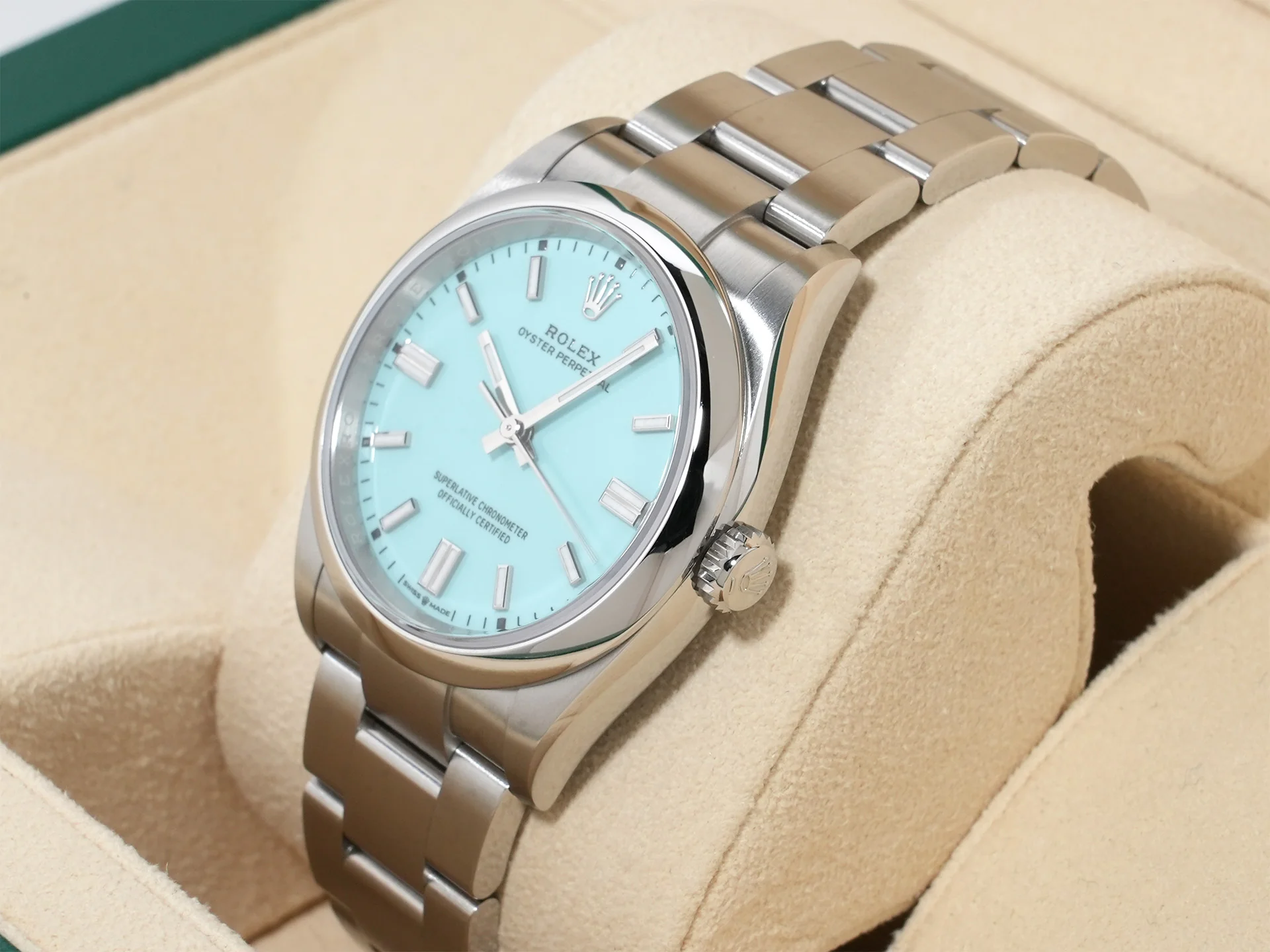 ロレックス オイスターパーペチュアル36 Ref.126000 ステンレススチール ターコイズ文字盤 - Image 4