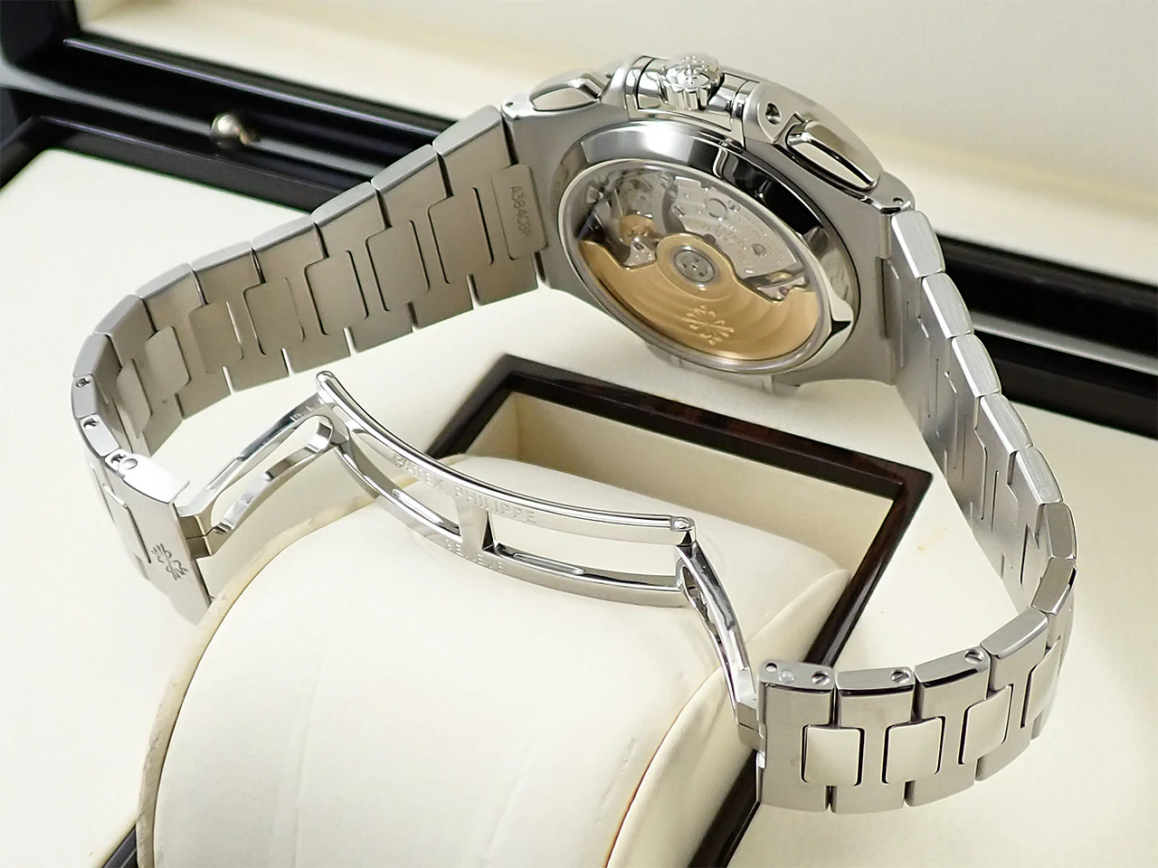 パテックフィリップ ノーチラス クロノグラフ Ref.5980/1A-014 ステンレススチール ブラック文字盤 - Image 8