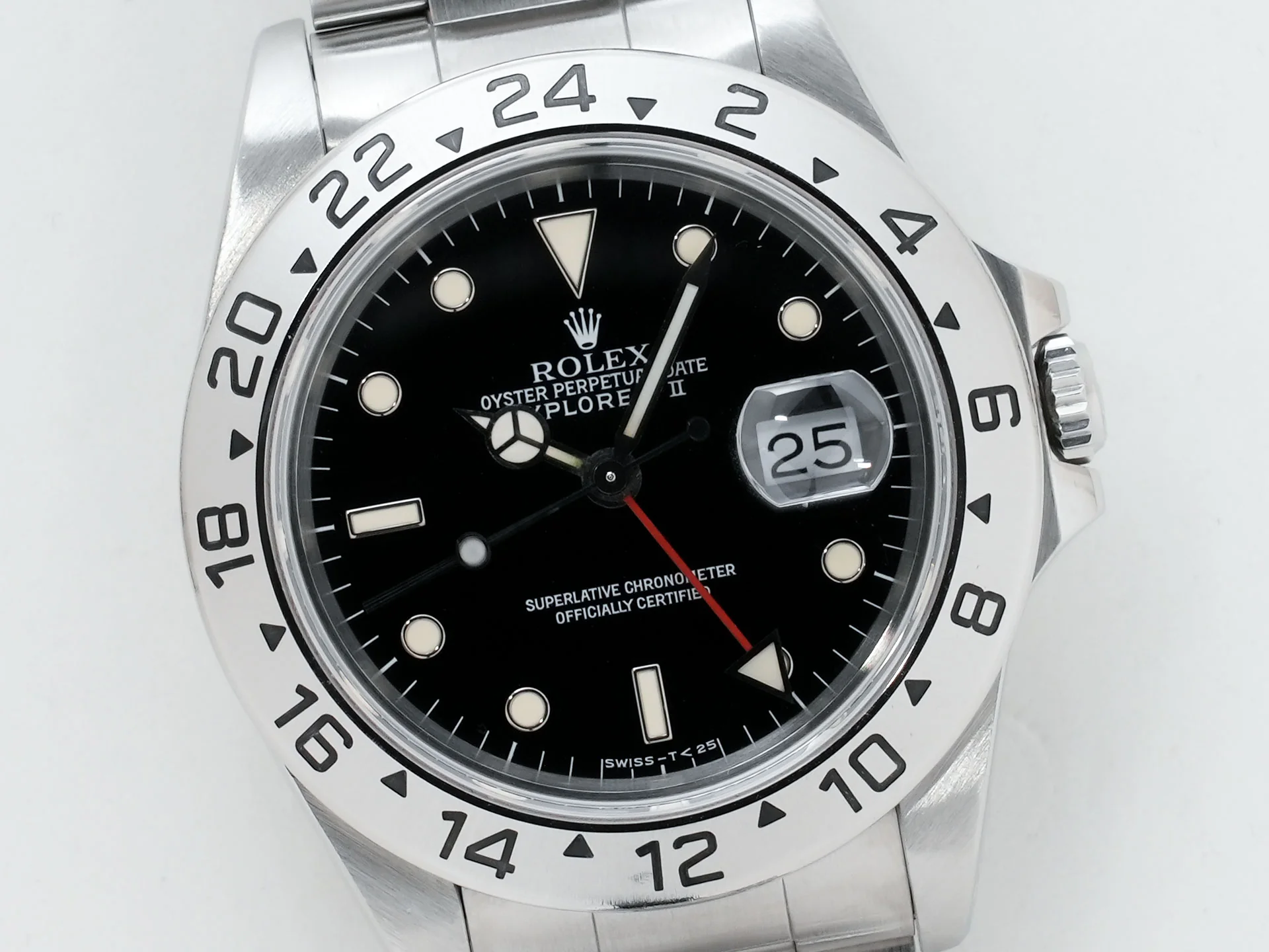 ロレックス エクスプローラーII Ref.16570 ステンレススチール ブラック文字盤 オイスターブレスレット 中古 spwdngvg - Image 3