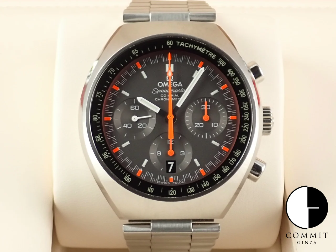 オメガ スピードマスター MARK I I コーアクシャル クロノメーター クロノグラフ Ref.327.10.43.50.06.001 グレー文字盤 中古 T031C793