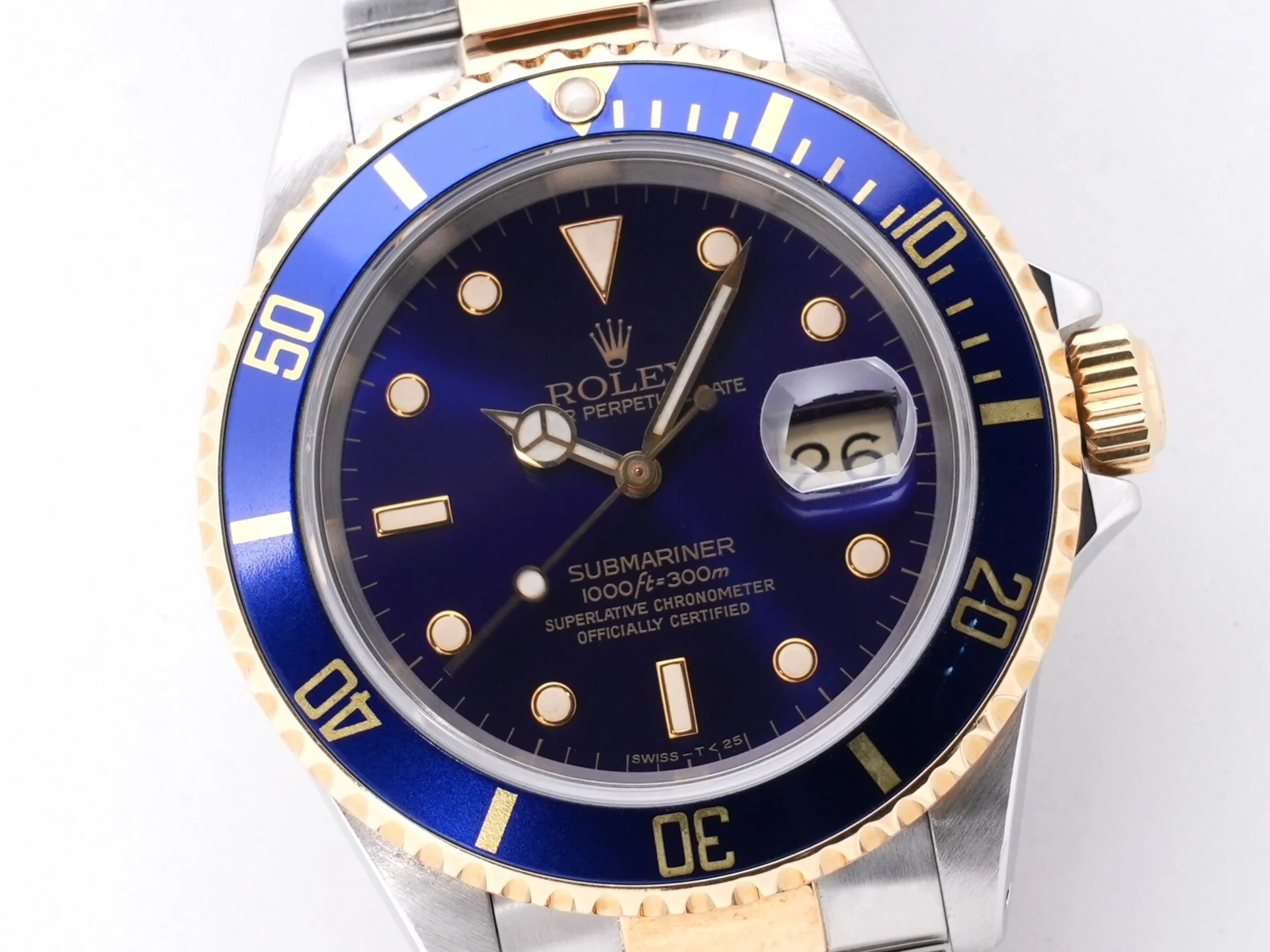ロレックス サブマリーナー デイト Ref.16613 ステンレススチール/イエローゴールド ブルー文字盤 中古 t2bjajca - Image 3