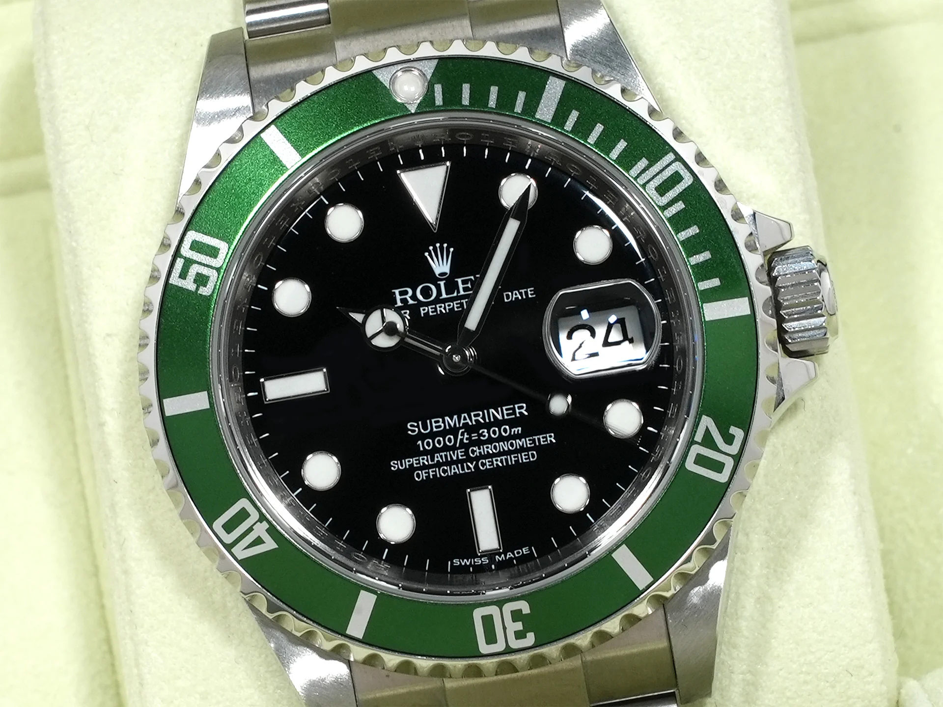 ロレックス サブマリーナー デイト Ref.16610LV ステンレススチール ブラック文字盤 - Image 3