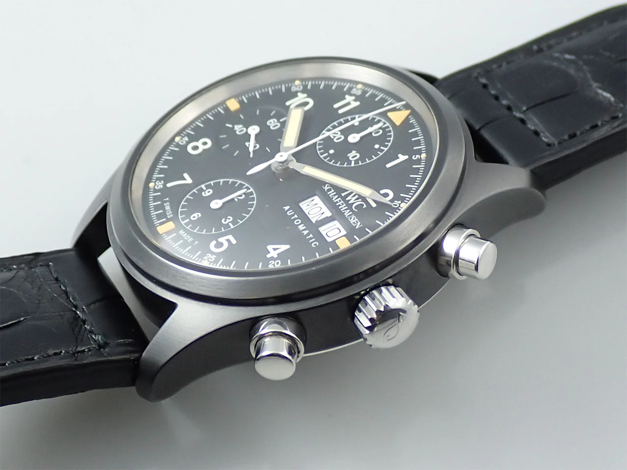 IWC メカニカルフリーガークロノグラフ Ref.IW3705-03 ブラック文字盤 中古 T456RRSK - Image 4