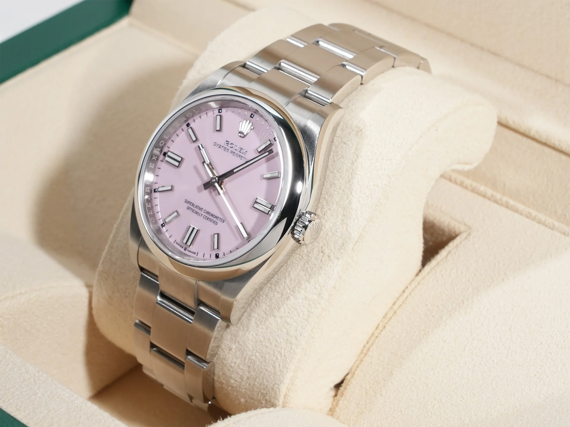 ロレックス オイスターパーペチュアル36 Ref.126000 ステンレススチール キャンディピンク文字盤 - Image 4