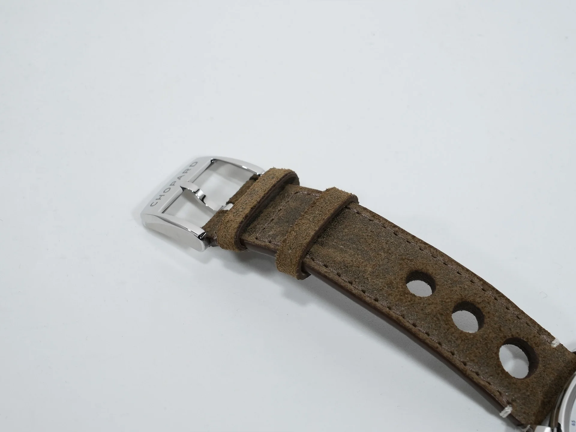 ショパール ミッレ ミリア クラシック クロノグラフ トリビュート トゥ サー・スターリング・モス Ref.168619-3012 ステンレススチール シルバー文字盤 極美品 t4usb4zp - Image 8