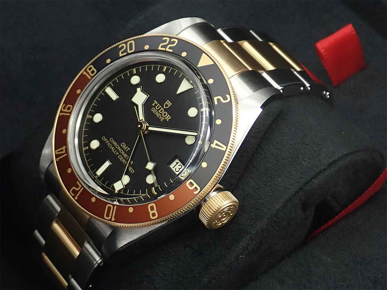 チューダー(チュードル) ヘリテージ ブラックベイ GMT S&G Ref.79833MN ブラック文字盤 未使用 T52WZ468 - Image 4