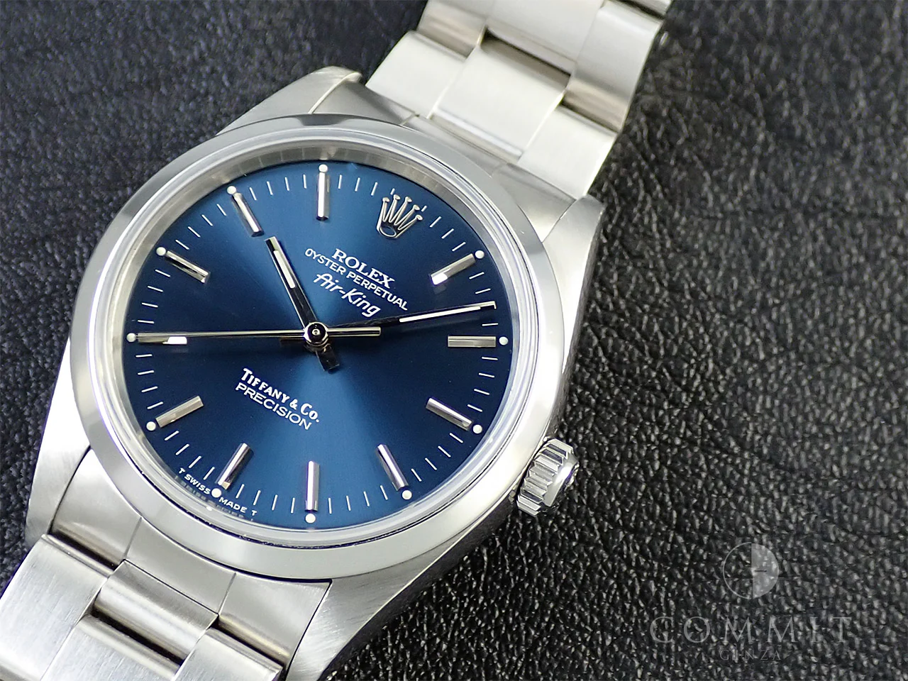 ロレックス エアキング Ref.14000 ステンレススチール ブルー文字盤 - Image 11
