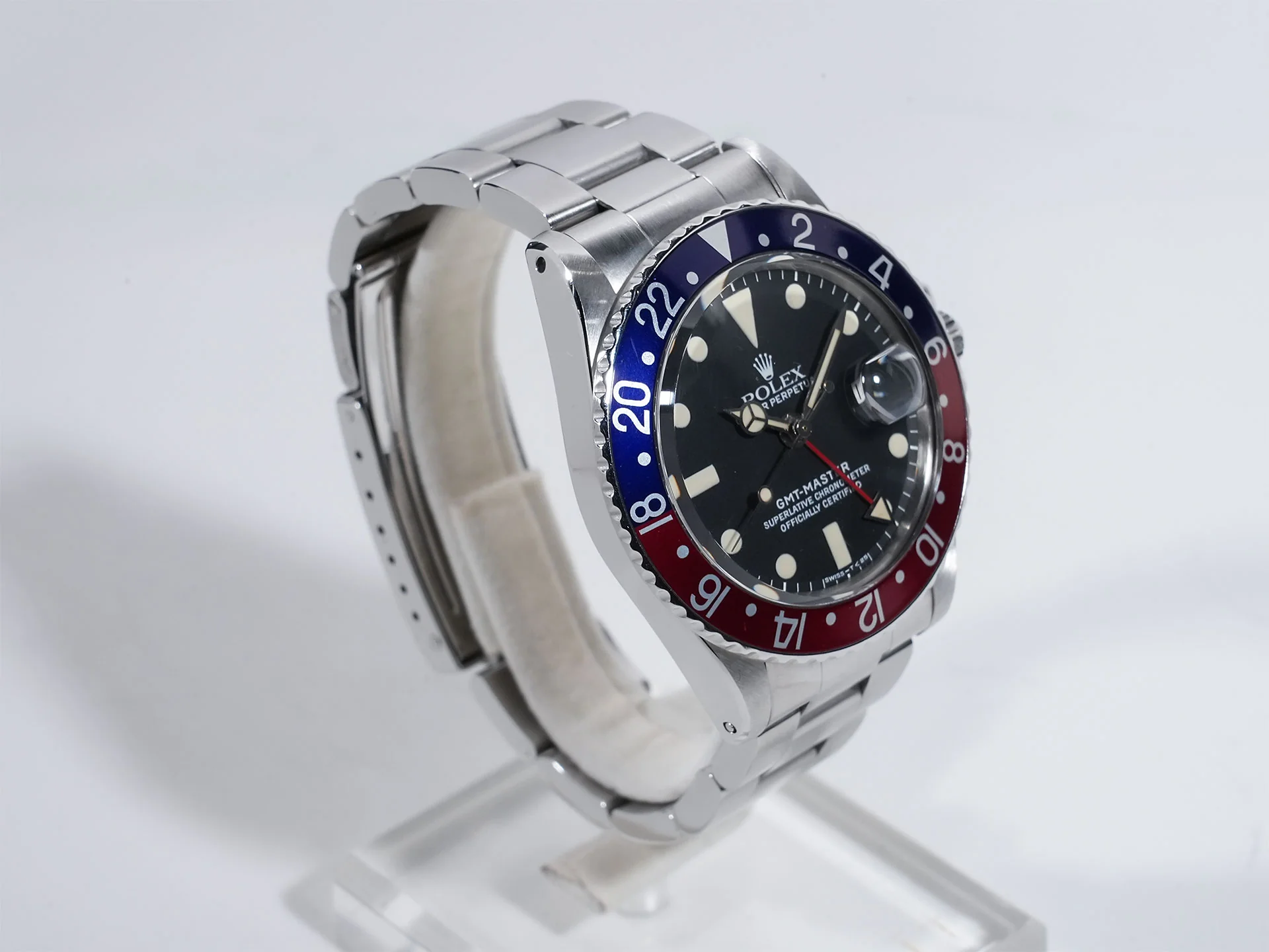 ロレックス GMTマスター Ref.1675 ステンレススチール ブラック文字盤 オイスターブレスレット - Image 5