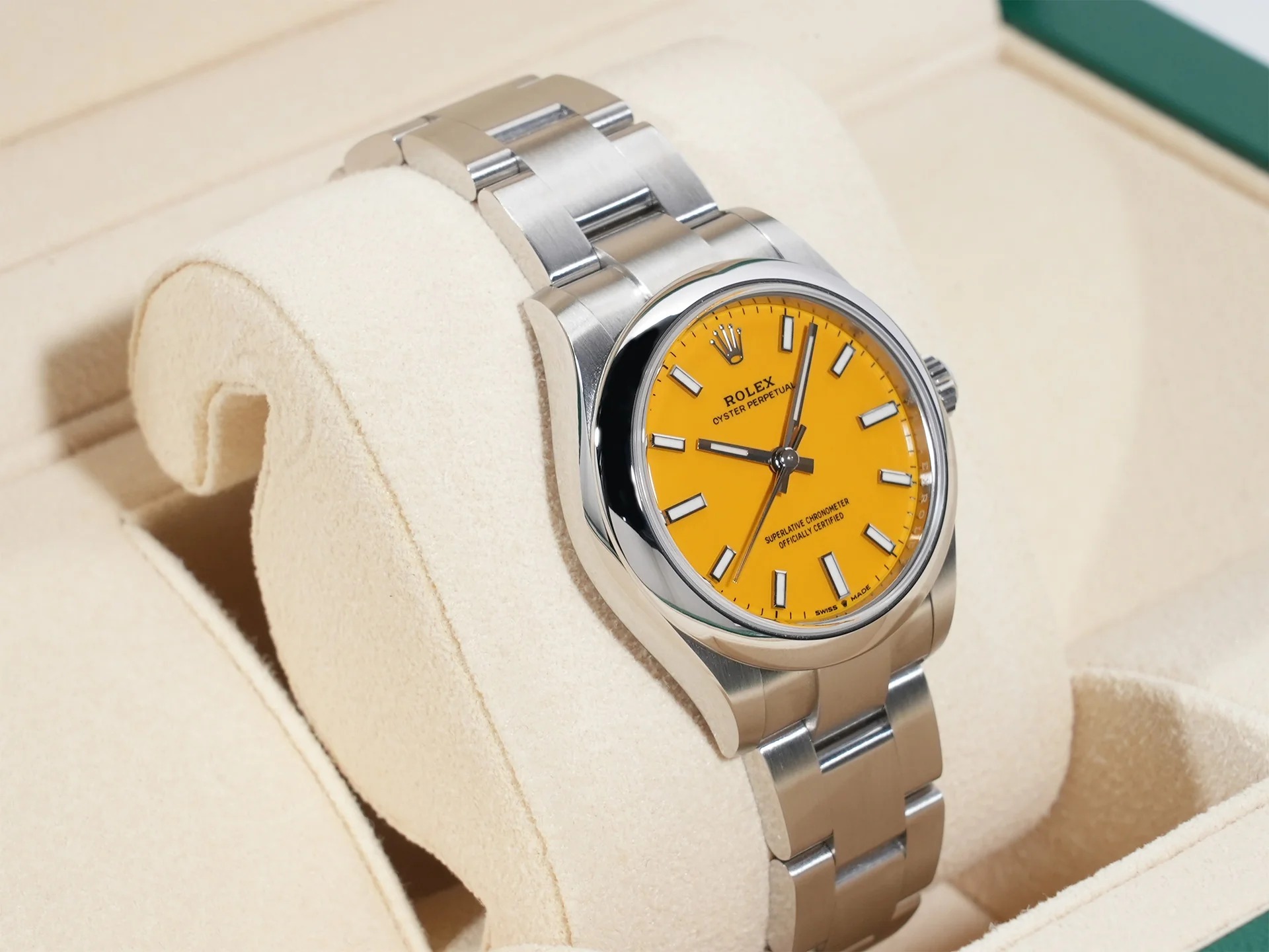 ロレックス オイスターパーペチュアル31 Ref.277200 ステンレススチール イエロー文字盤 - Image 5