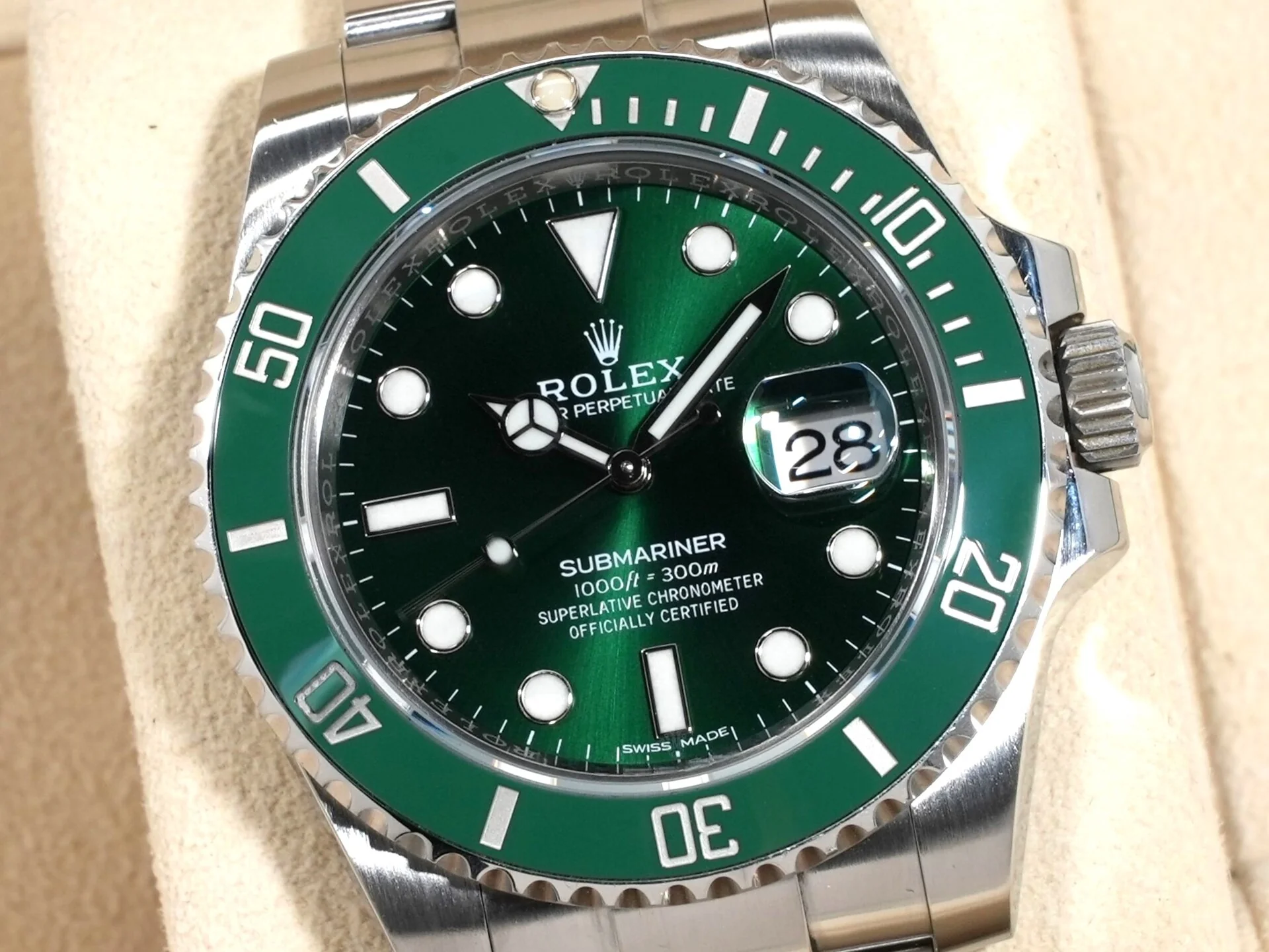 ロレックス サブマリーナー デイト Ref.116610LV ステンレススチール グリーン文字盤 - Image 3