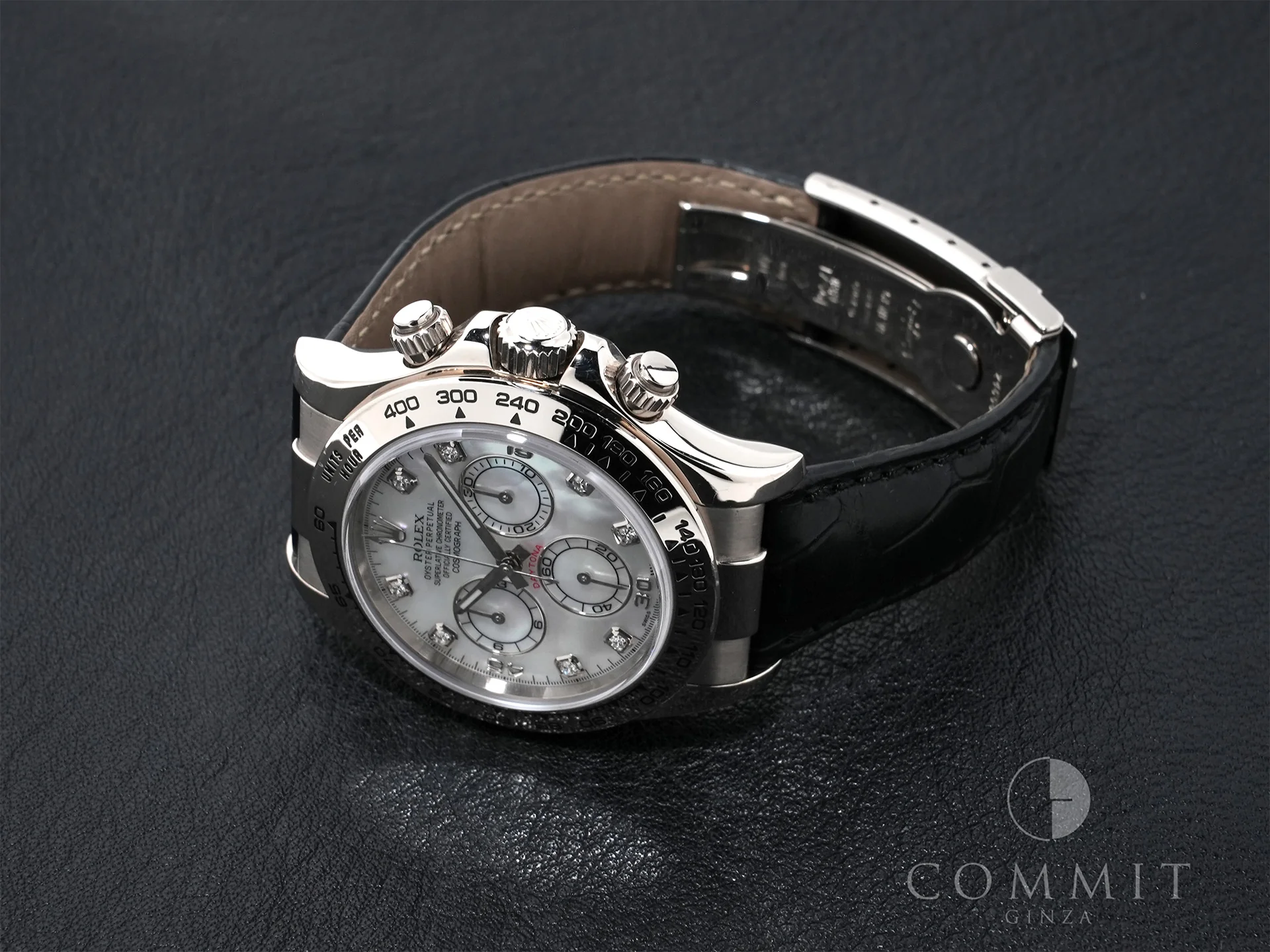 ロレックス デイトナ Ref.116519 ホワイトゴールド ホワイトシェルx10Pダイヤ文字盤 中古 tocmr6s2 - Image 10