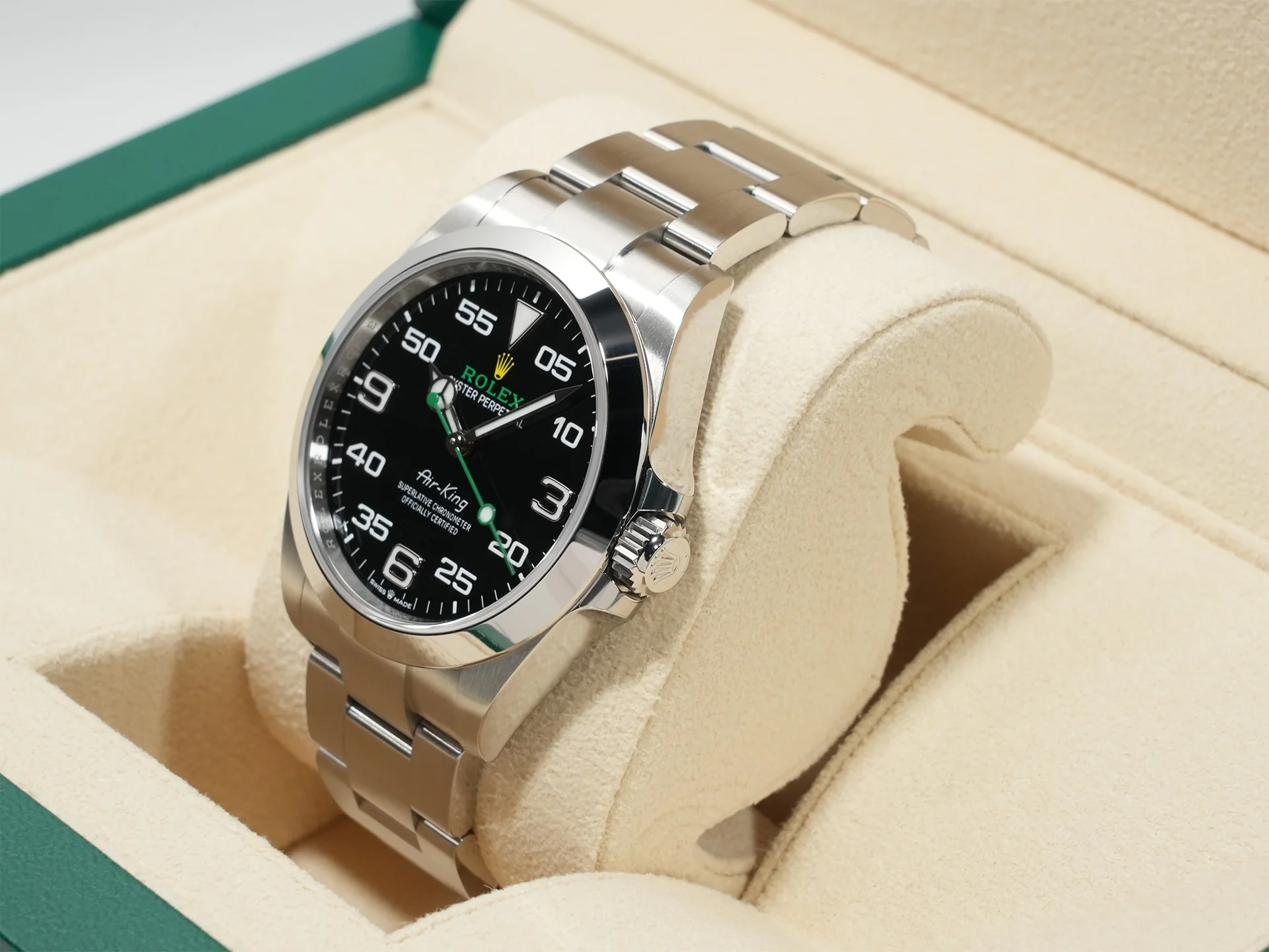 ロレックス エアキング Ref.126900 ステンレススチール ブラック文字盤 - Image 4