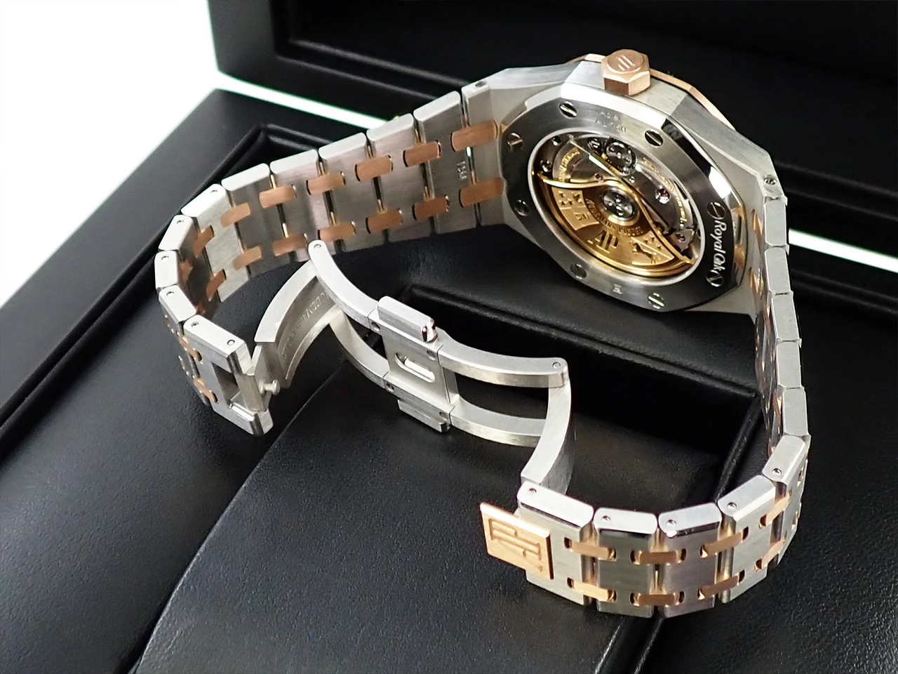 オーデマピゲ ロイヤルオーク Ref.15450SR.OO.1256SR.01 ステンレススチール/ピンクゴールド シルバー文字盤 - Image 7