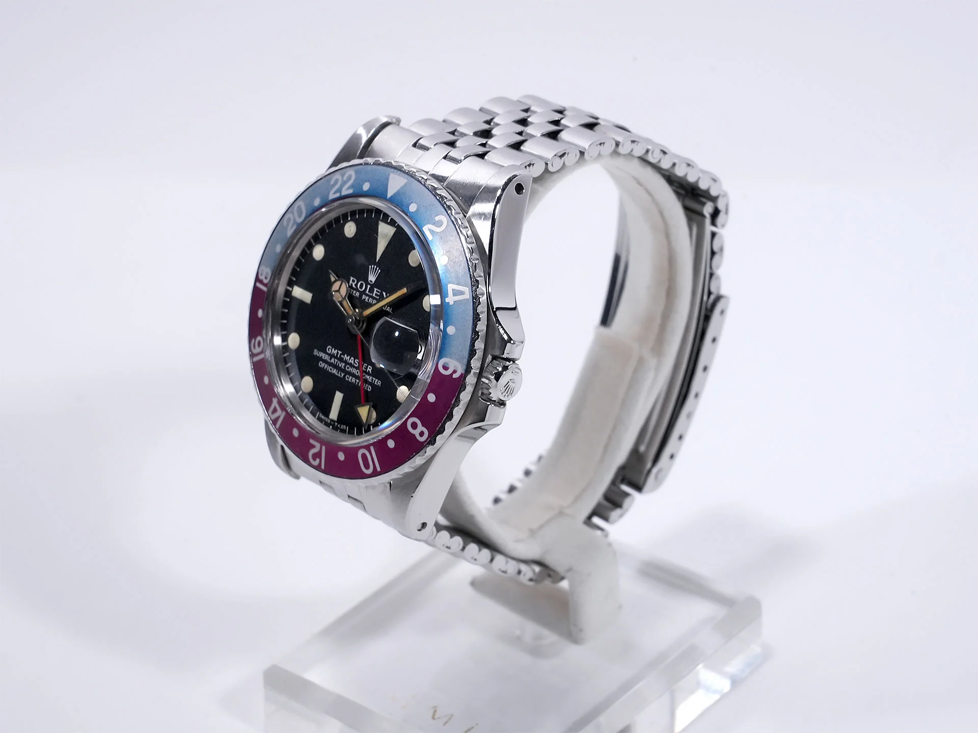 ロレックス GMTマスター Ref.1675 ステンレススチール ブラック文字盤 ジュビリーブレスレット 中古 tzm8t22b - Image 4
