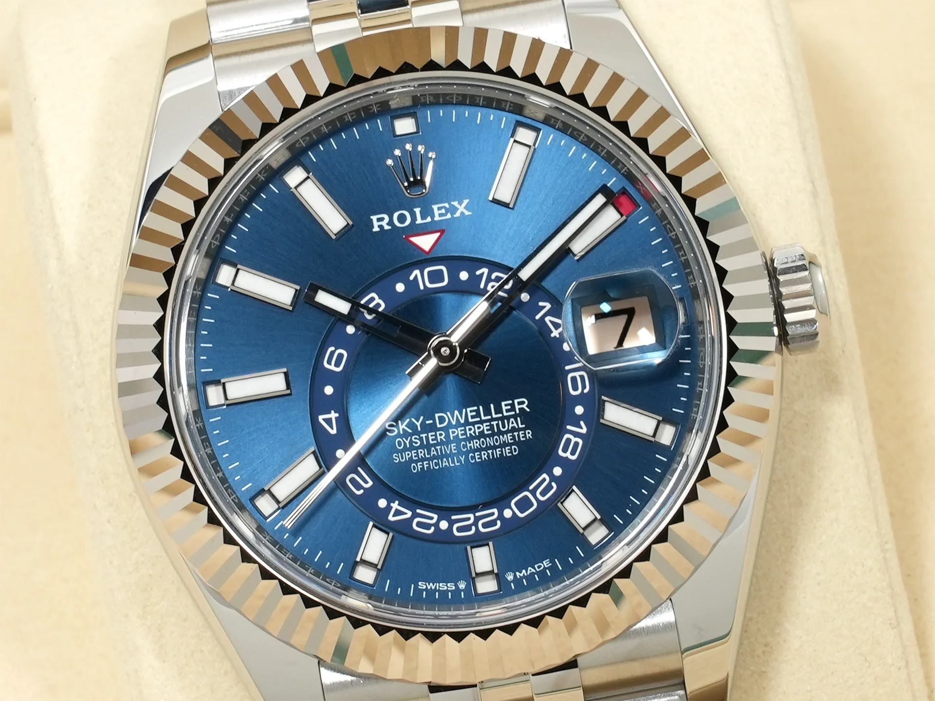 ロレックス スカイドゥエラー Ref.336934 ステンレススチール/ホワイトゴールド ブルー文字盤 ジュビリーブレスレット 未使用 u3vm4h48 - Image 3