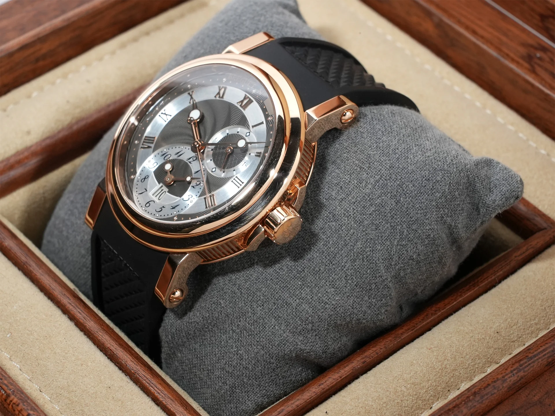 ブレゲ マリーン GMT Ref.5857BR/Z2/5ZU 18KRG グレー文字盤 中古 u8wjswu6 - Image 4