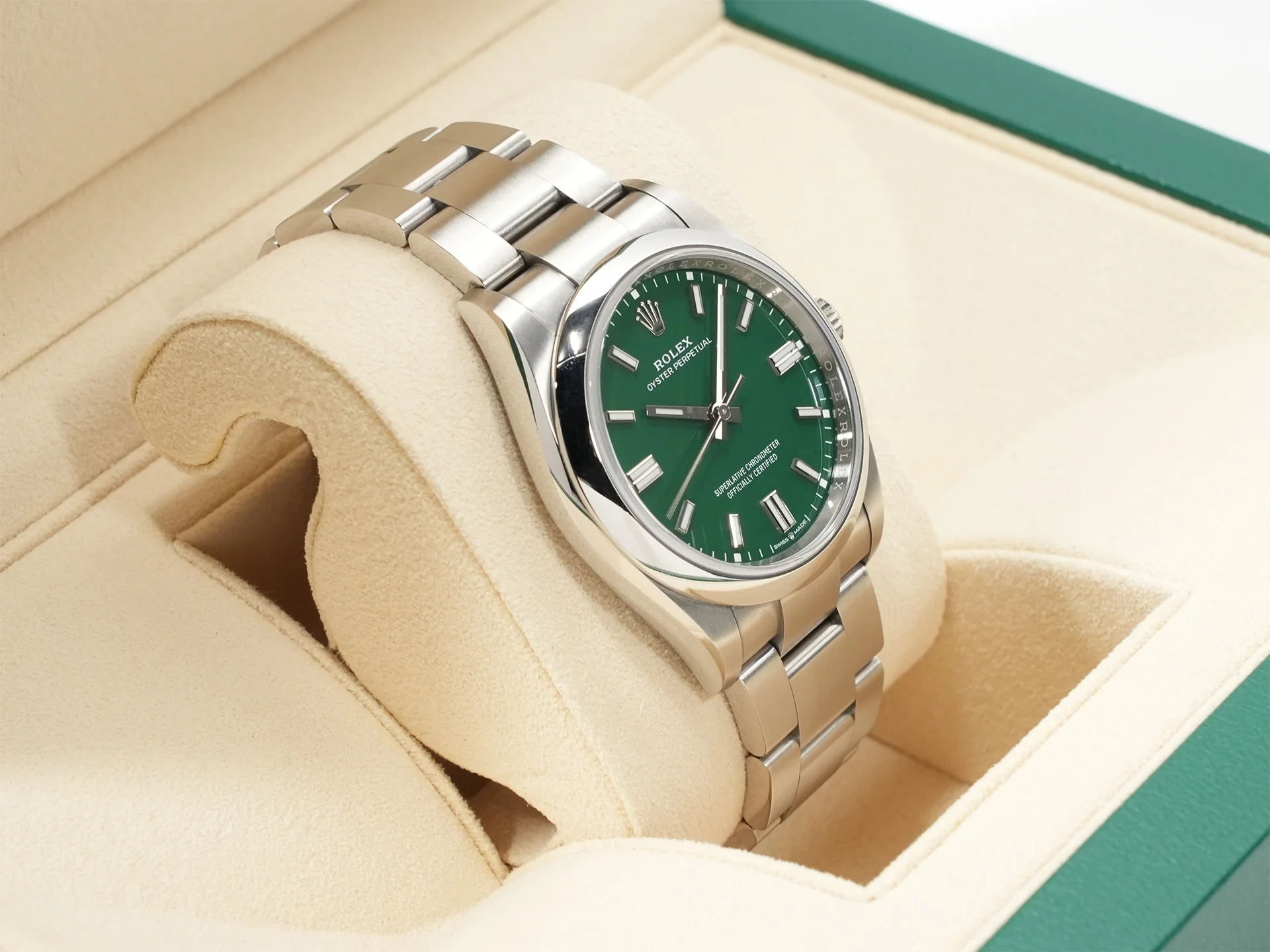 ロレックス オイスターパーペチュアル36 Ref.126000 ステンレススチール グリーン文字盤 - Image 5