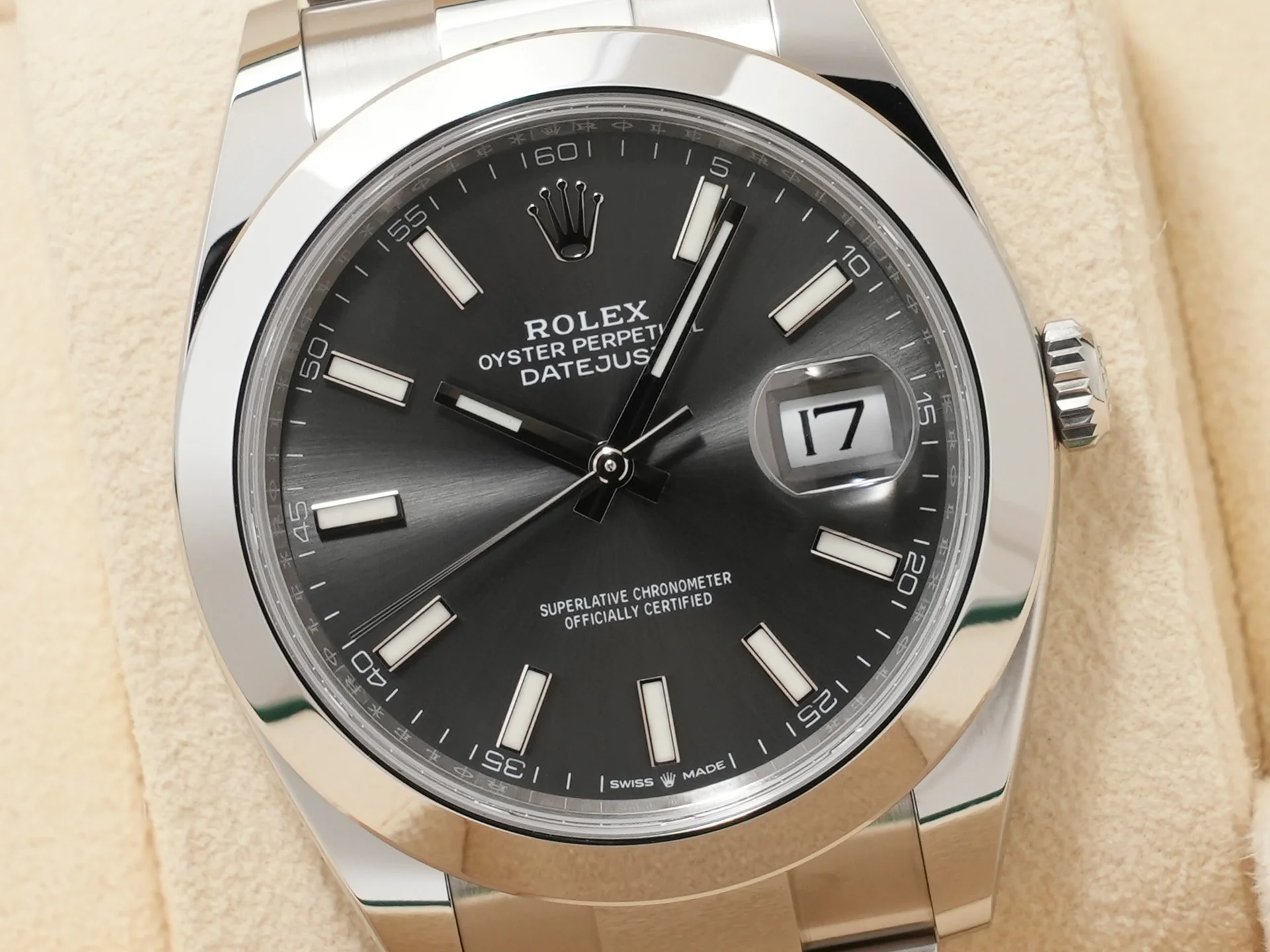 ロレックス デイトジャスト41 Ref.126300 ステンレススチール スレート文字盤 オイスターブレスレット - Image 3
