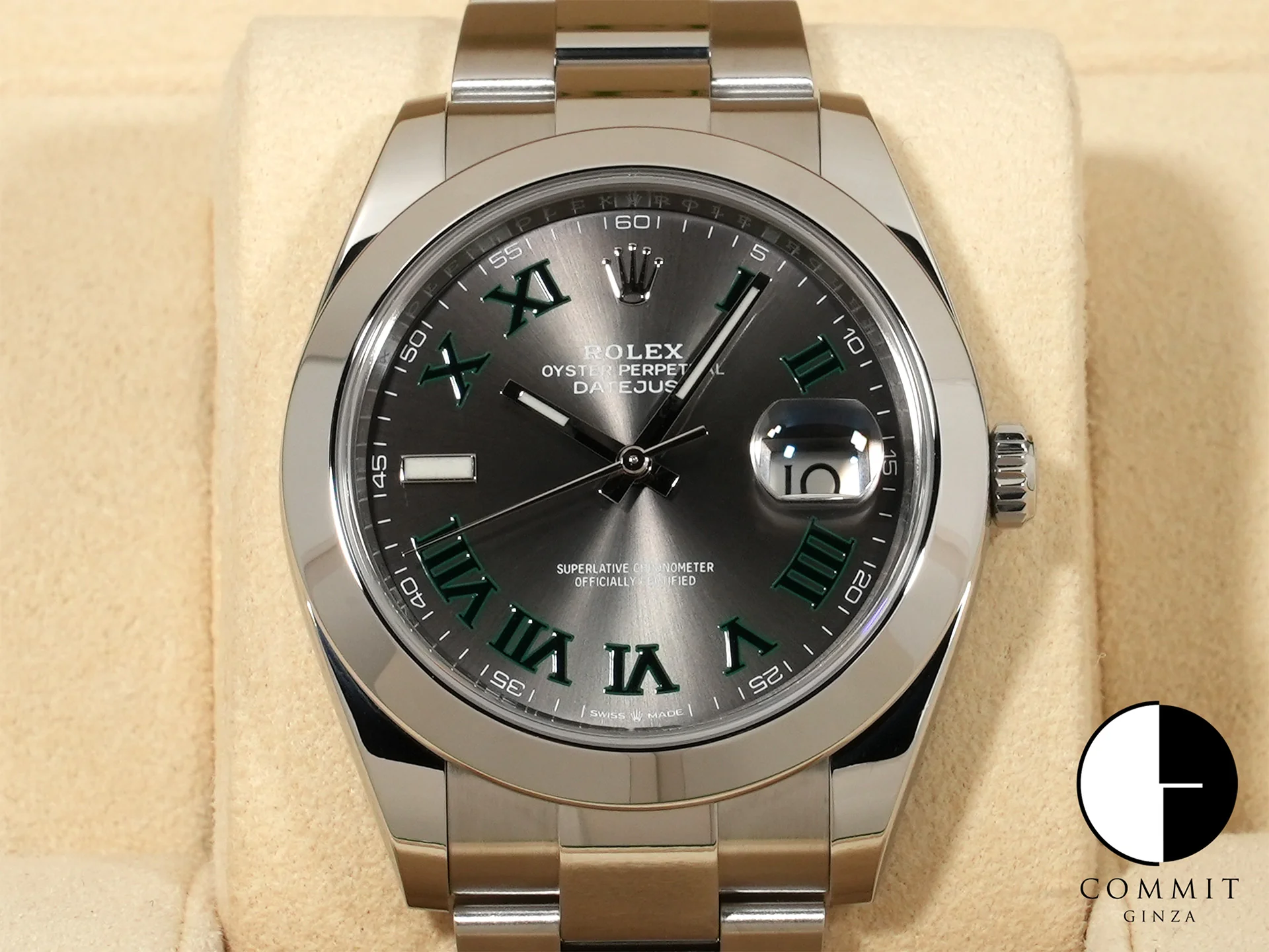 ロレックス デイトジャスト41 Ref.126300 ステンレススチール スレートローマン文字盤 オイスターブレスレット 中古 uhjxxdew