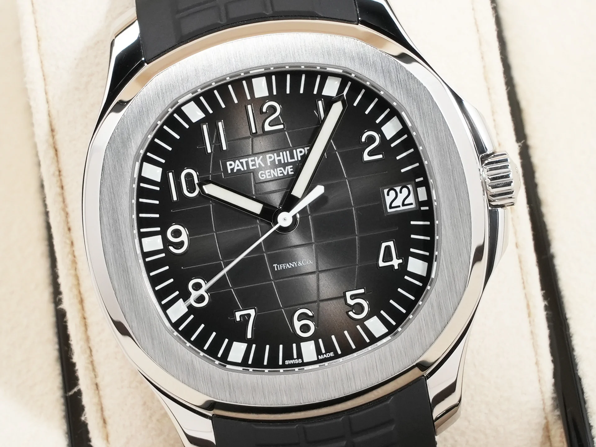パテックフィリップ アクアノート TIFFANY&CO. Ref.5167A-001 ステンレススチール ブラック文字盤 - Image 3