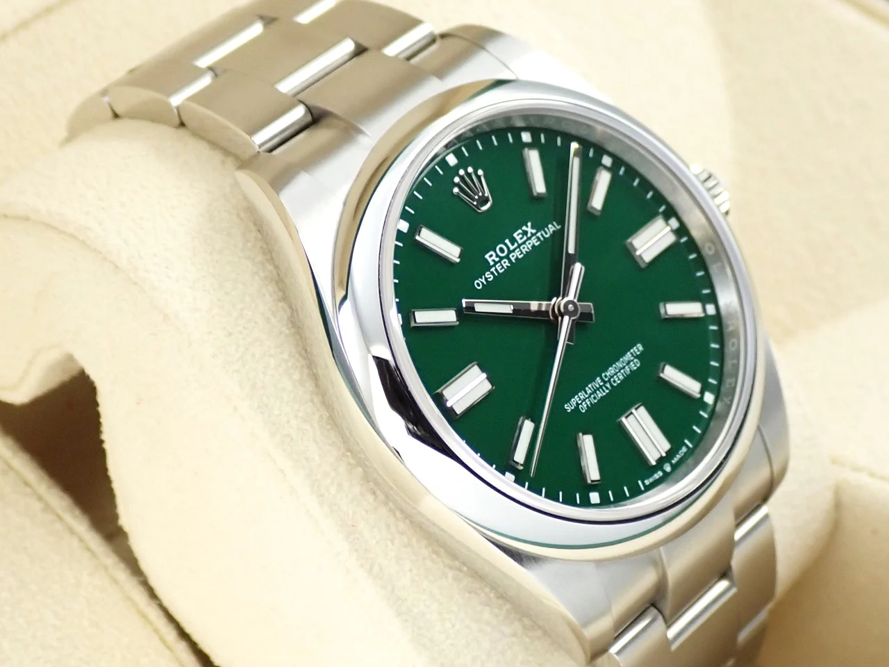 ロレックス オイスターパーペチュアル41 Ref.124300 ステンレススチール グリーン文字盤 - Image 5