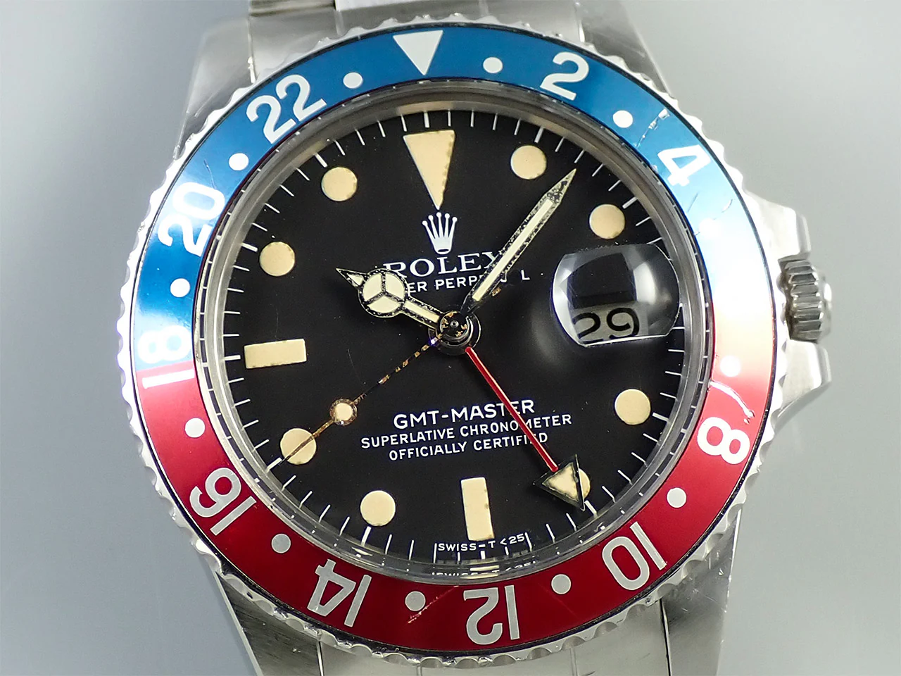ロレックス GMTマスター Ref.1675 ステンレススチール ブラック文字盤 オイスターブレスレット - Image 3