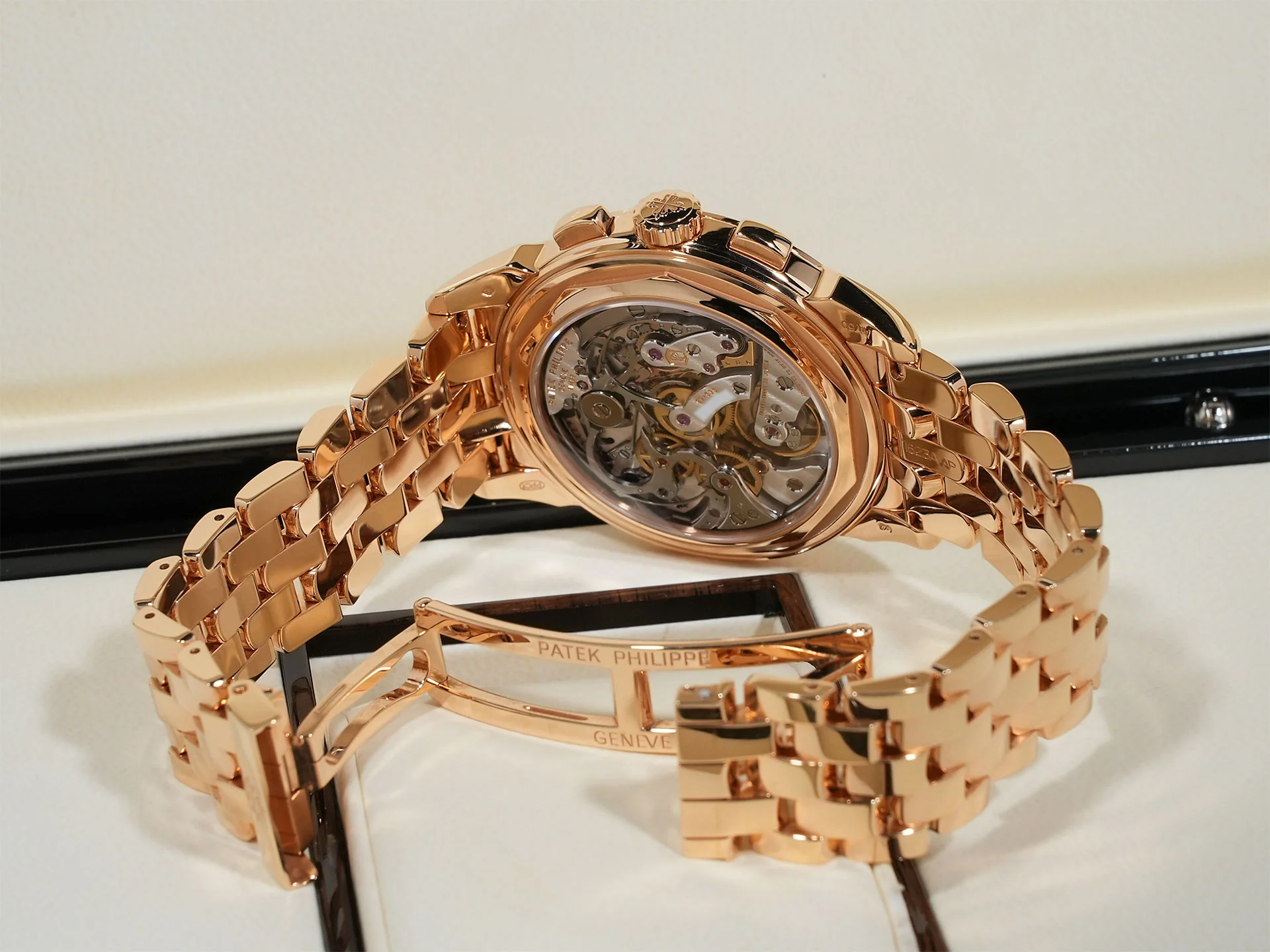 パテックフィリップ パーペチュアルカレンダー クロノグラフ Ref.5270/1R-001 ローズゴールド エボニーブラック ソレイユ文字盤 - Image 8