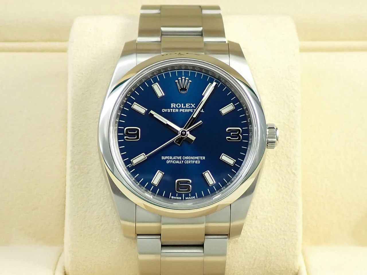 ロレックス オイスターパーペチュアル34 Ref.114200 ステンレススチール ブルー文字盤 - Image 2