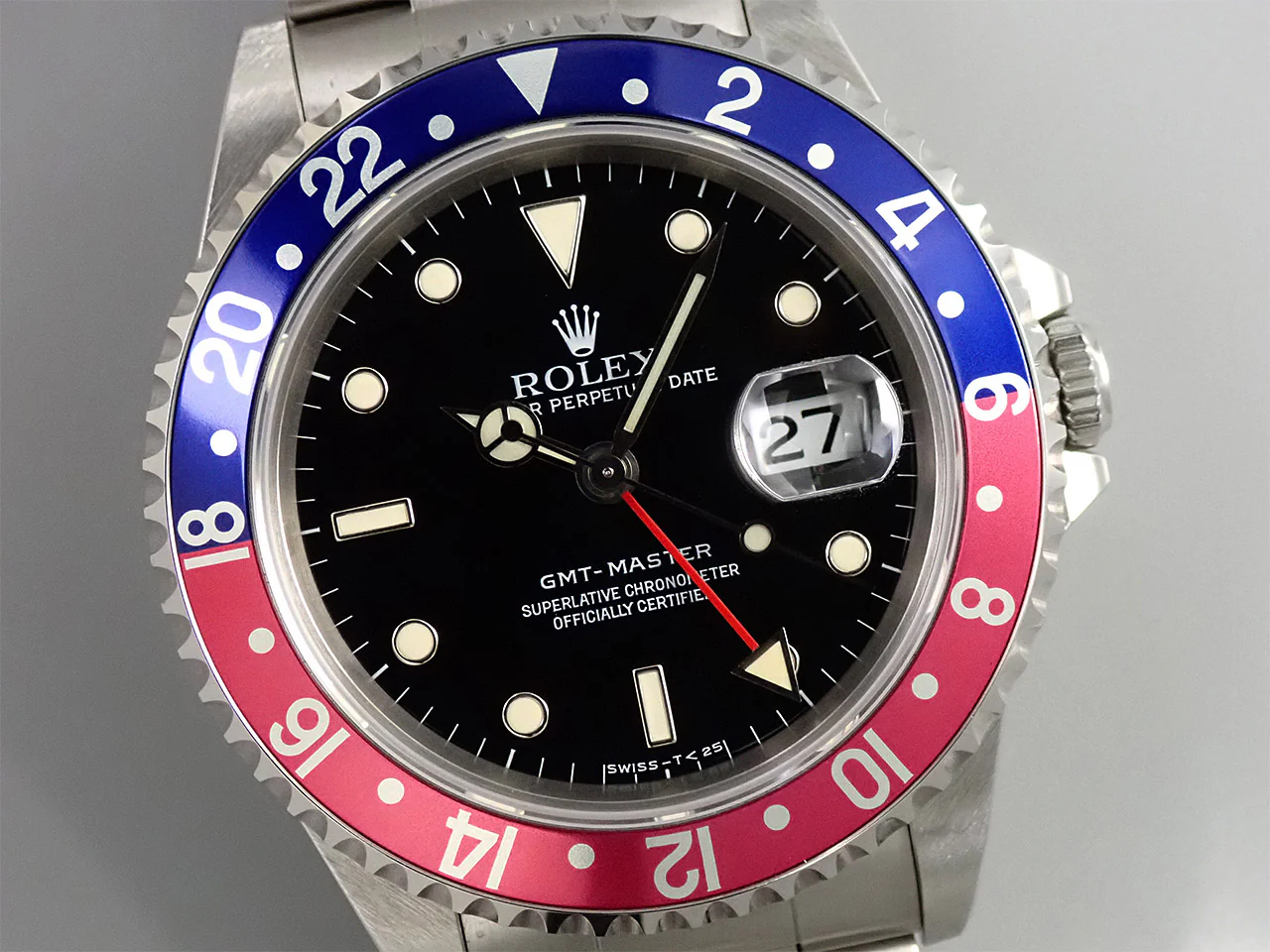ロレックス GMTマスター Ref.16700 ステンレススチール ブラック文字盤 オイスターブレスレット - Image 3