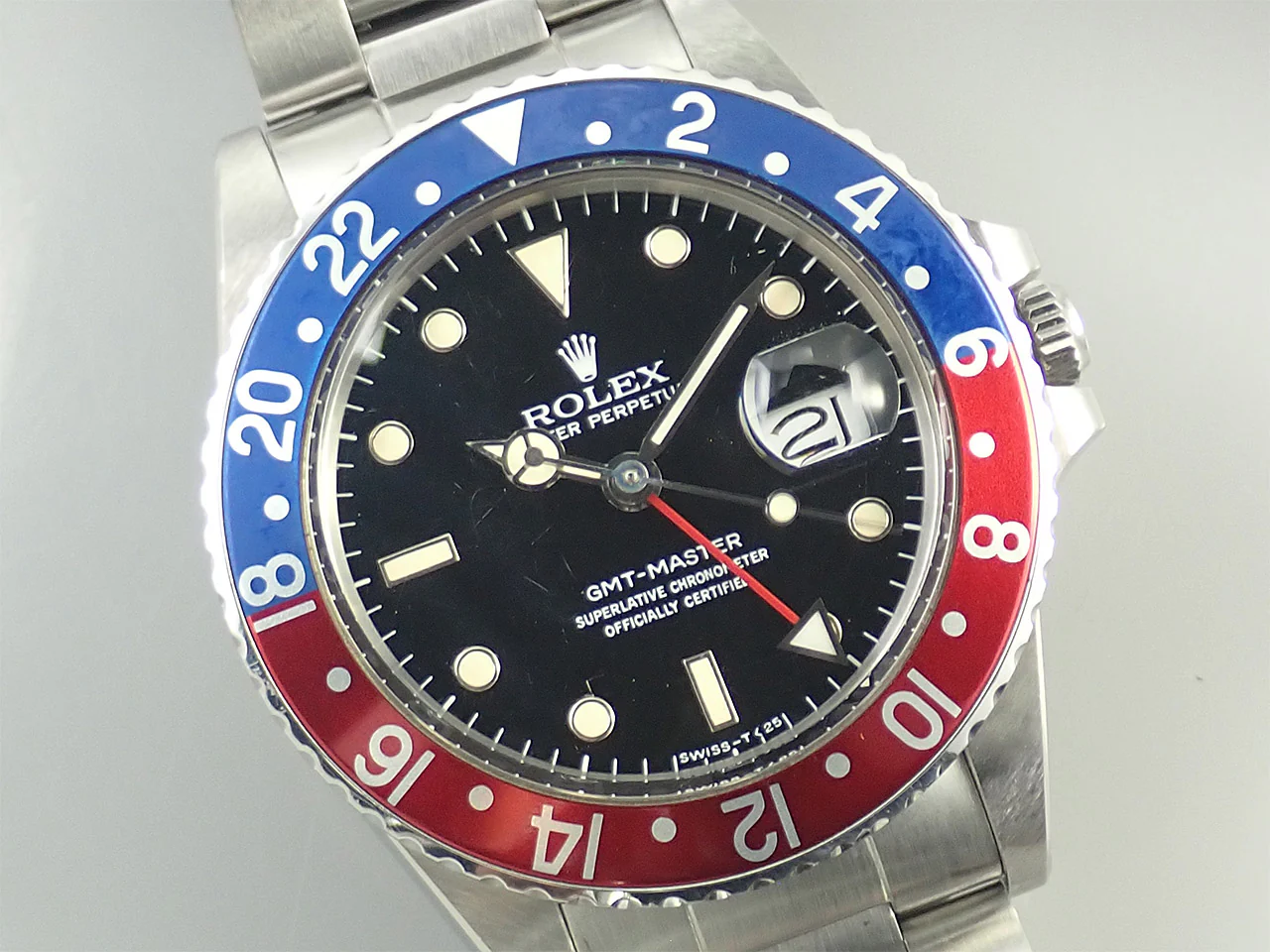 ロレックス GMTマスター Ref.16750 ステンレススチール ブラック文字盤 中古 UZZWF817 - Image 3