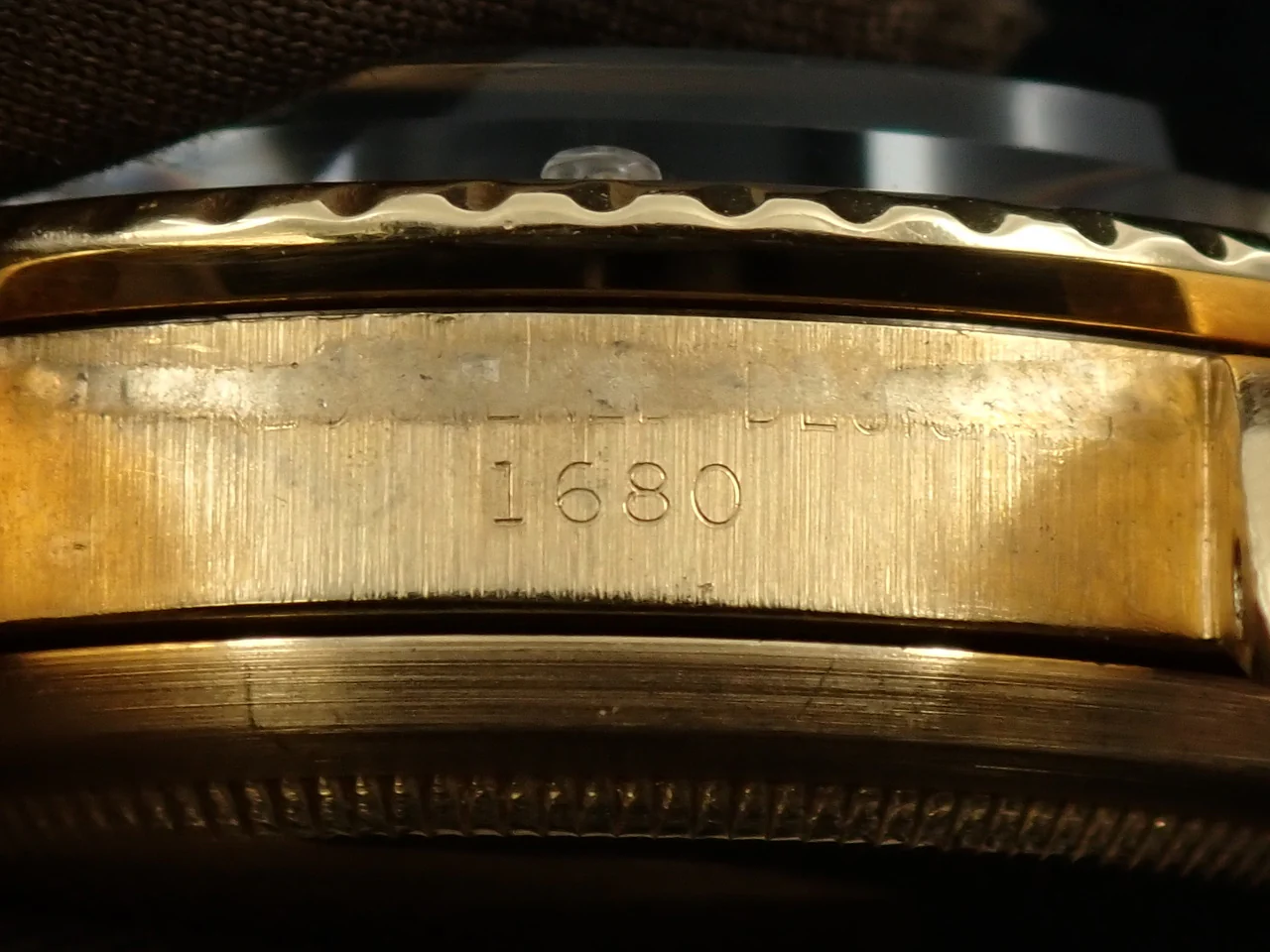 ロレックス サブマリーナー デイト Ref.1680/8 イエローゴールド ブラウン文字盤 オイスターブレスレット - Image 11