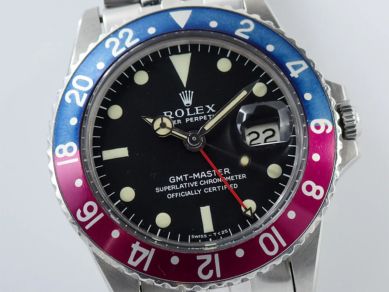 ロレックス GMTマスター Ref.1675 ステンレススチール ブラック文字盤 ジュビリーブレスレット 中古 V6P25AJ1 - Image 3