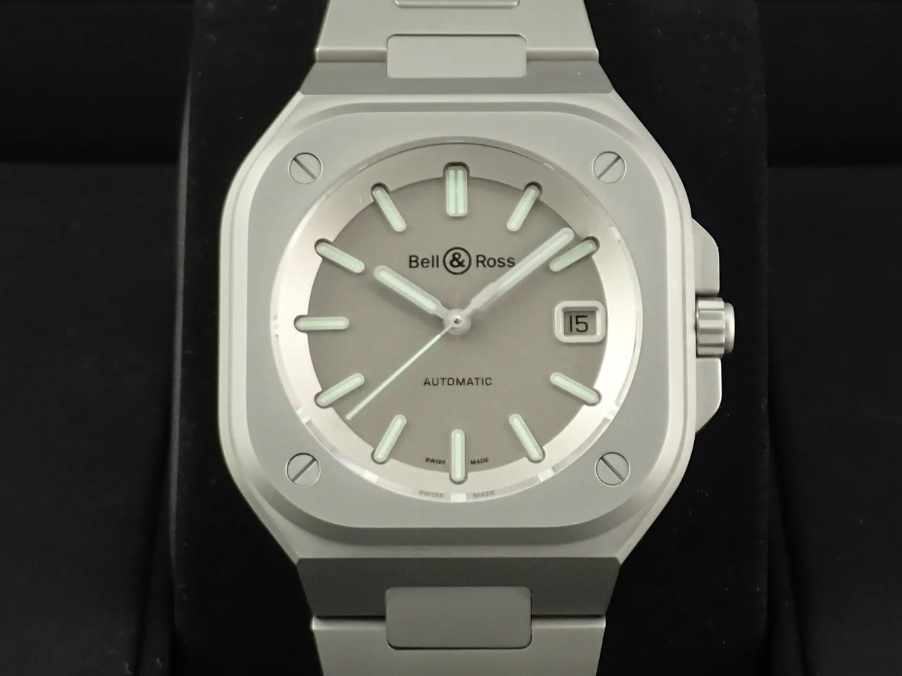 ベル&ロス BR 05 ホロラム Ref.BR05A-GM-ST/SST グレー文字盤 極美品 V7L260TL - Image 2