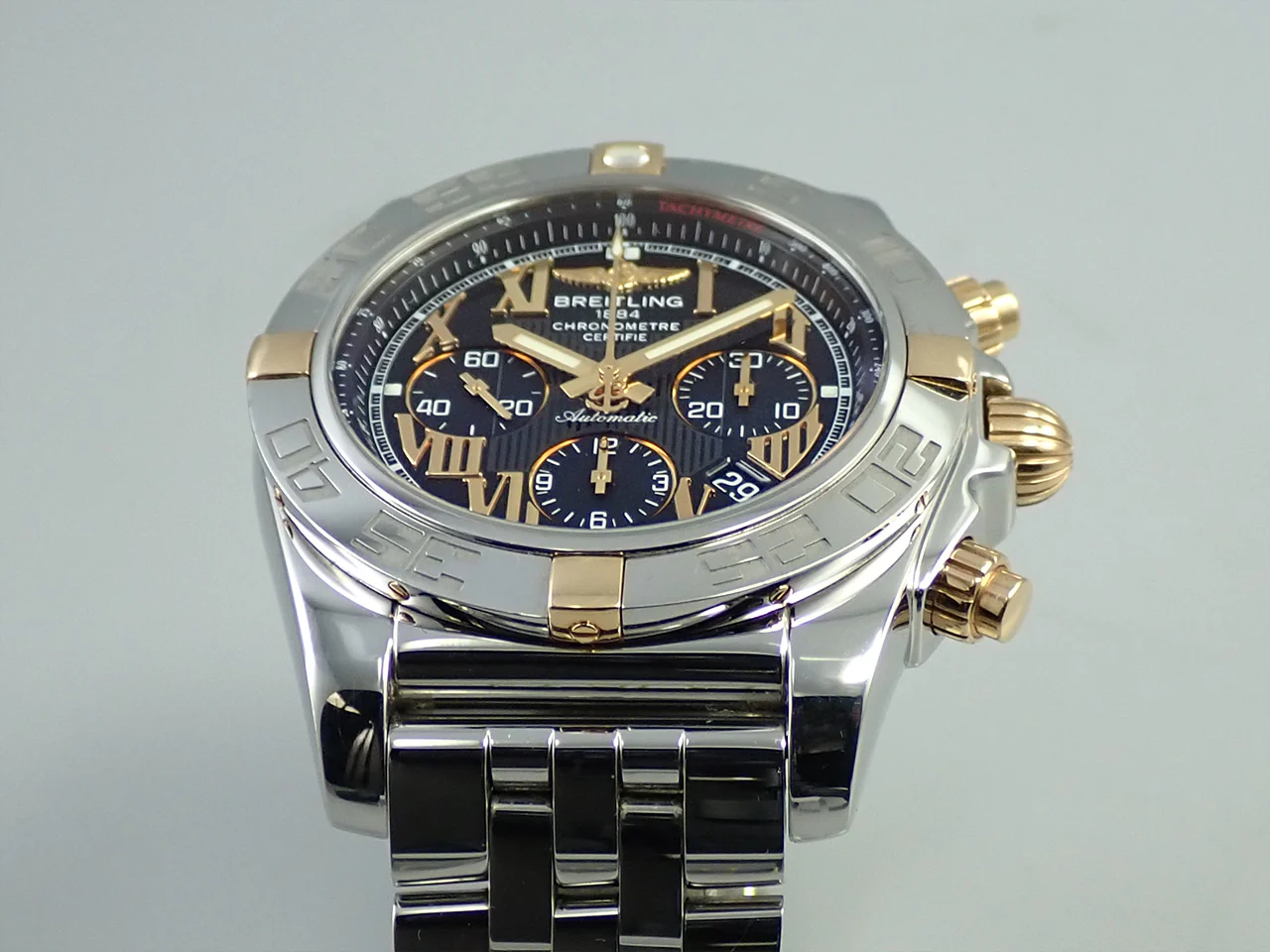 ブライトリング クロノマット 44 ローマンインデックス ビコロ Ref.IB011012/B957 ブラック文字盤 中古 V8834YWY - Image 6