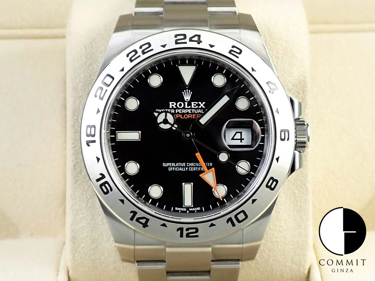 ロレックス エクスプローラーII Ref.216570 ステンレススチール ブラック文字盤