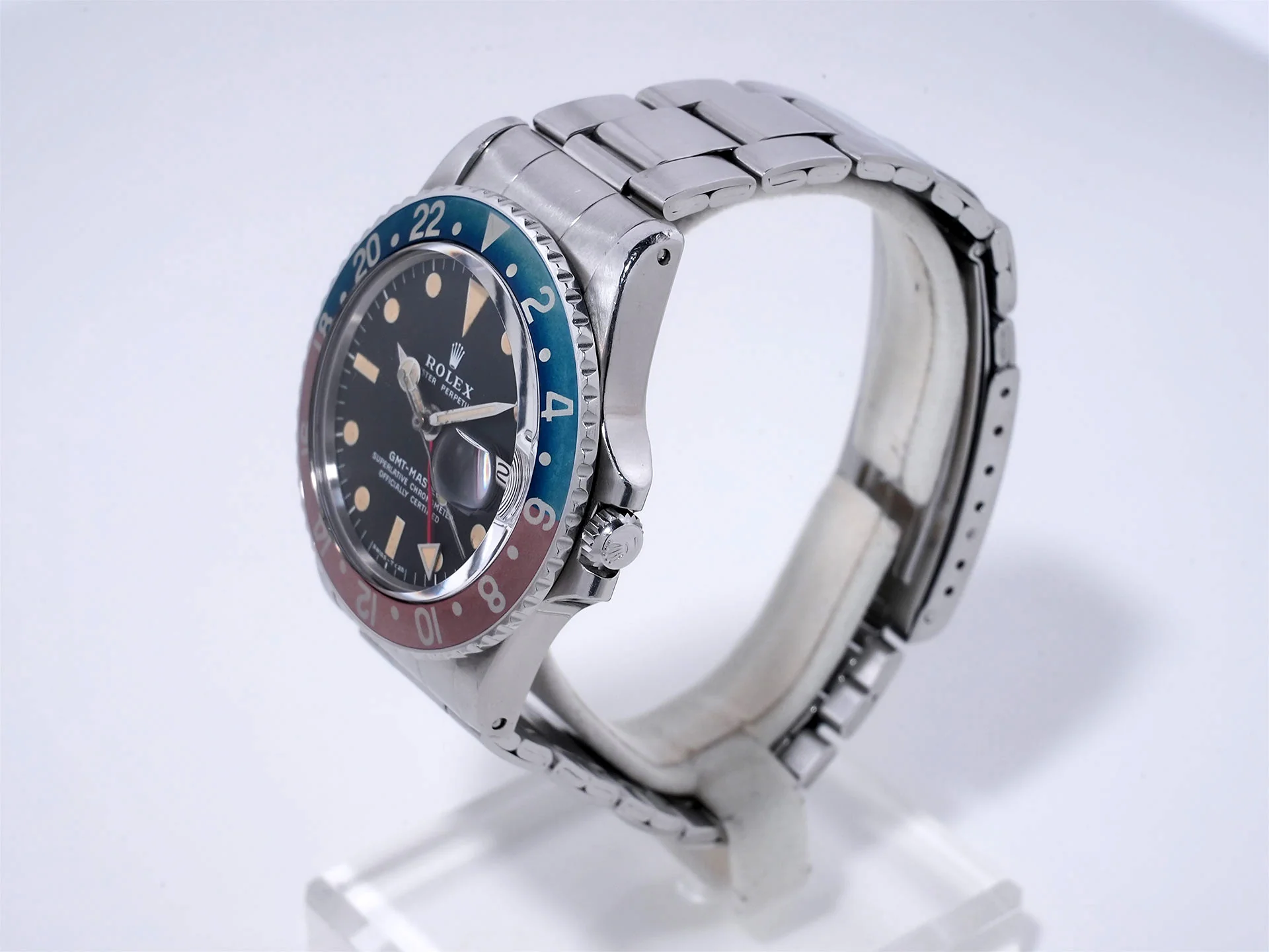 ロレックス GMTマスター Ref.1675 ステンレススチール ブラック文字盤 オイスターブレスレット - Image 4