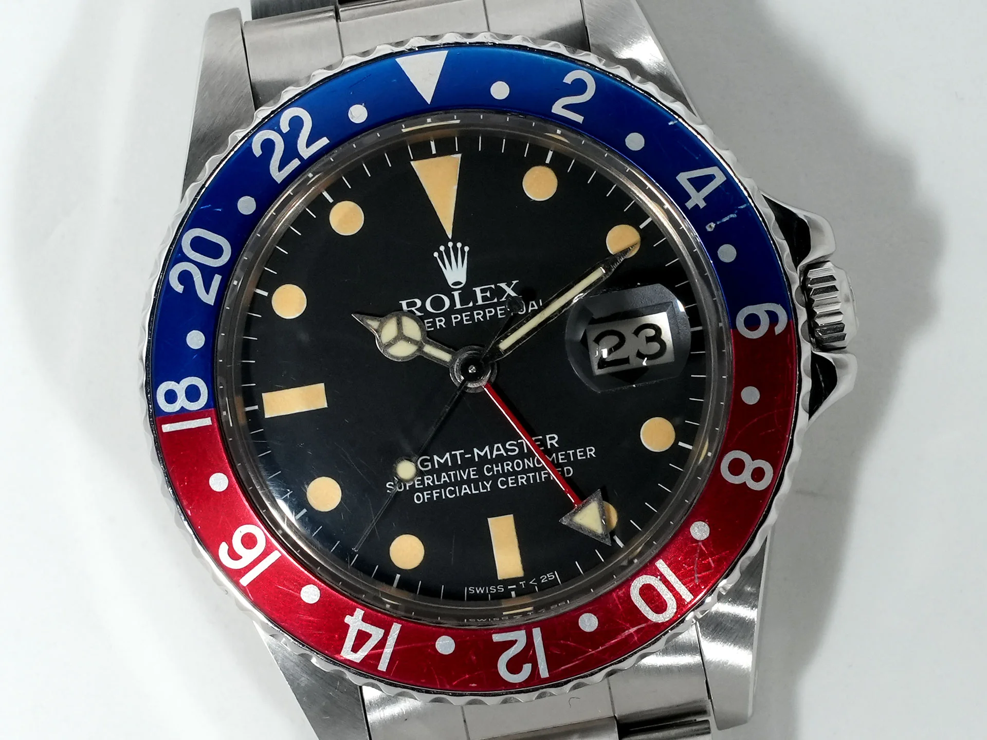 ロレックス GMTマスター Ref.16750 ステンレススチール ブラック文字盤 オイスターブレスレット 中古 vcvpo68r - Image 3