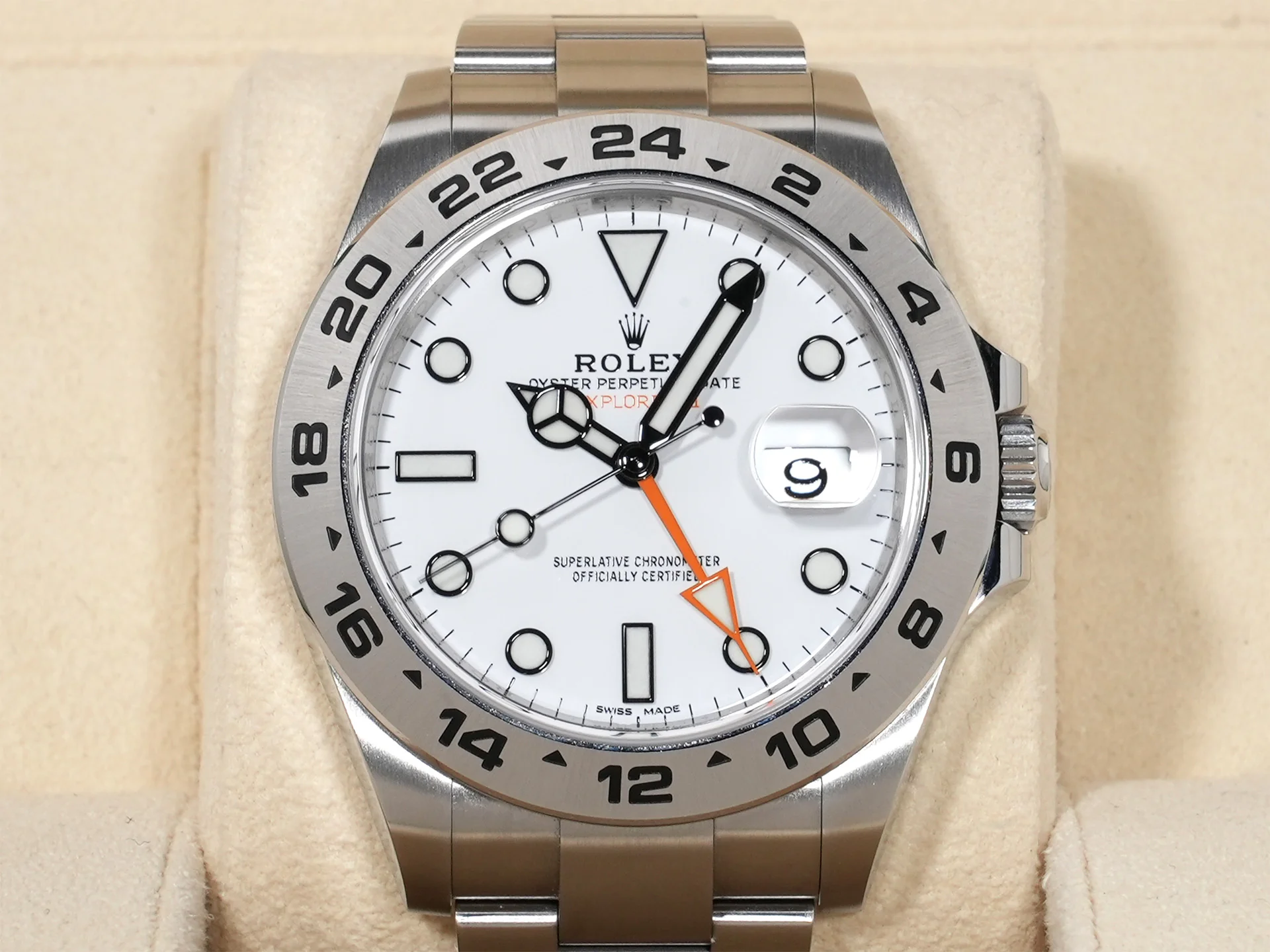 ロレックス エクスプローラーII Ref.216570 ステンレススチール ホワイト文字盤 - Image 2