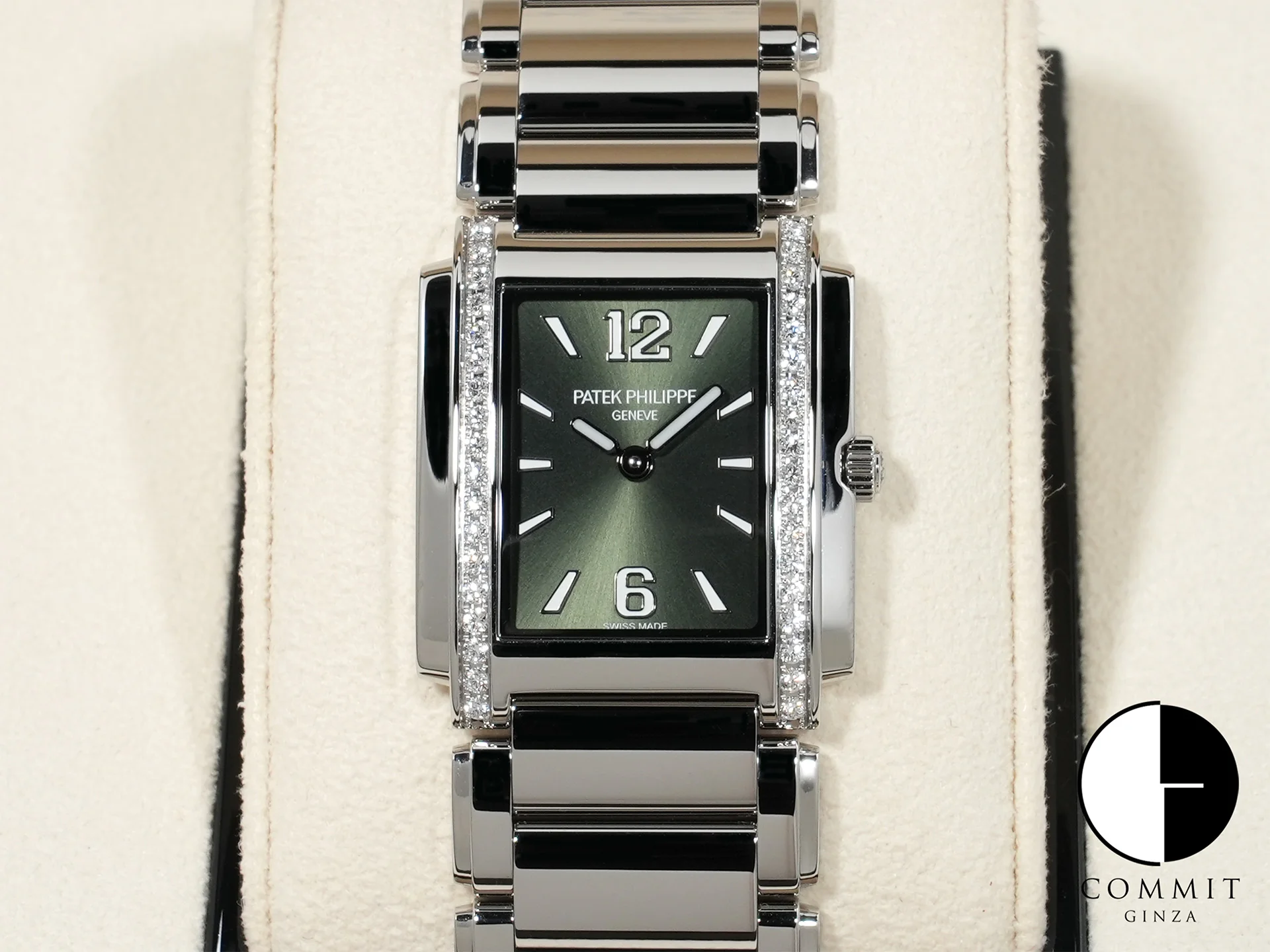 パテックフィリップ Twenty-4 Ref.4910/1200A-011 ステンレススチール オリーブグリーン文字盤 未使用 vegofise