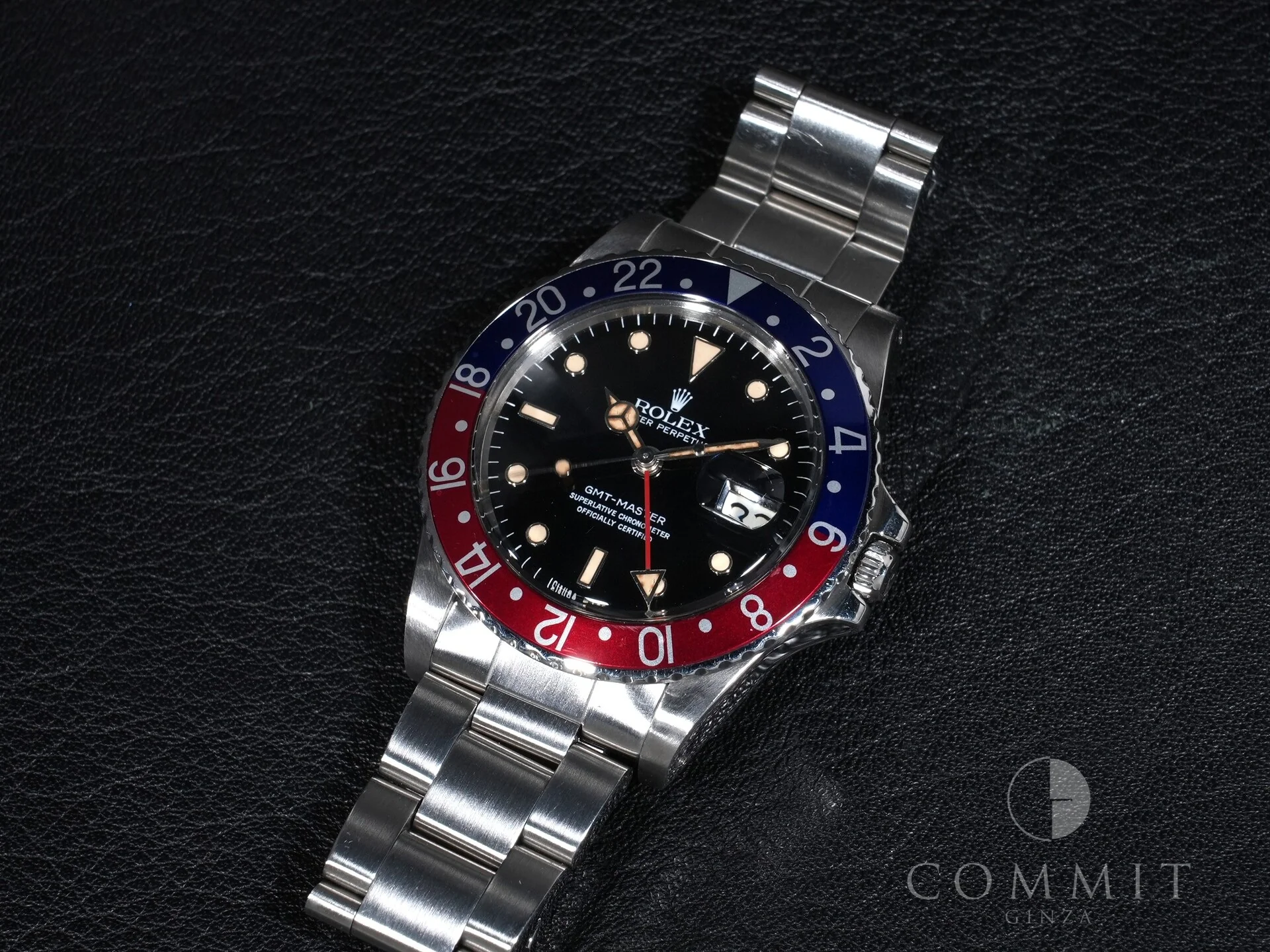 ロレックス GMTマスター Ref.16750 ステンレススチール ブラック文字盤 オイスターブレスレット - Image 11