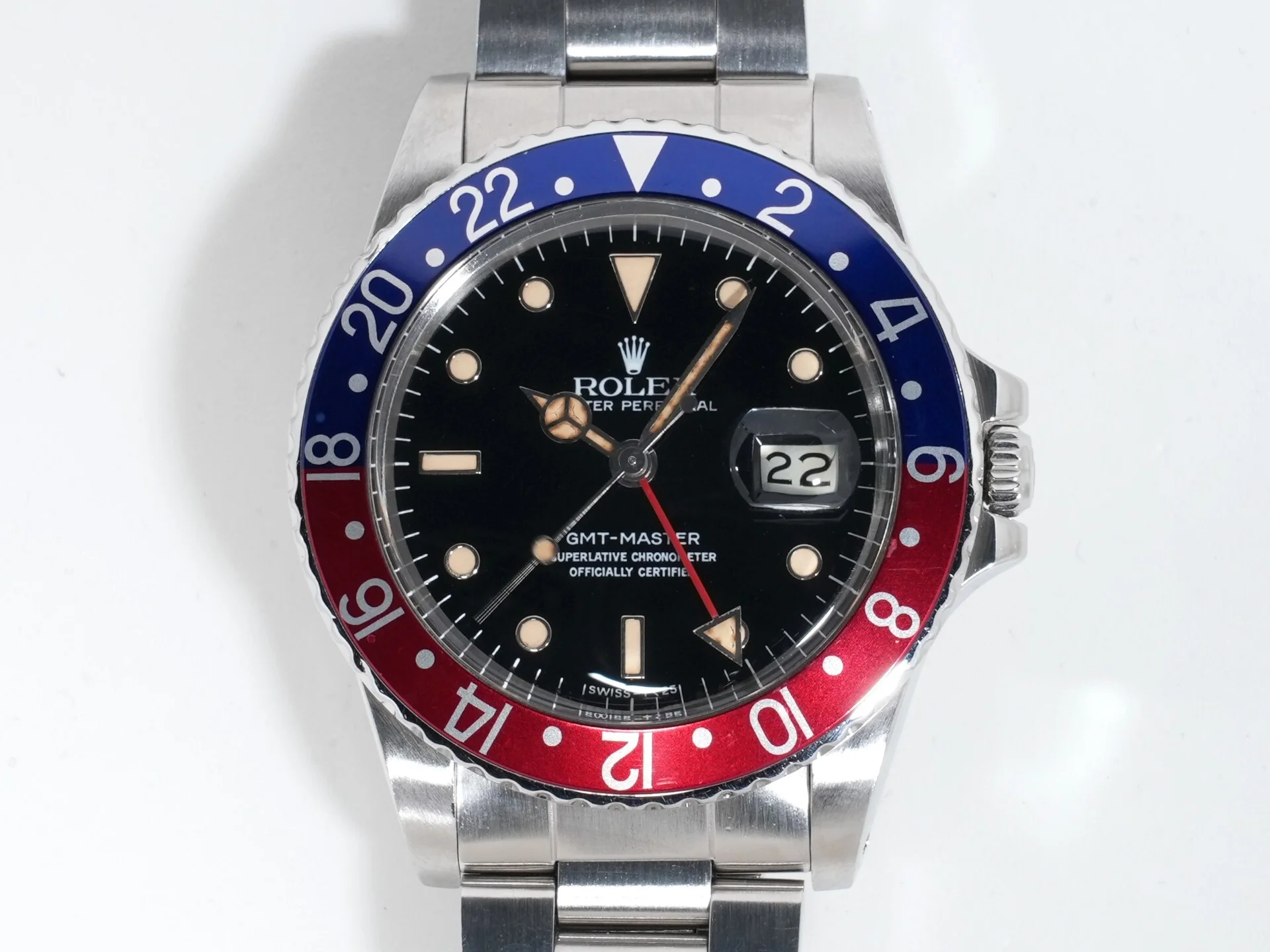 ロレックス GMTマスター Ref.16750 ステンレススチール ブラック文字盤 オイスターブレスレット - Image 2