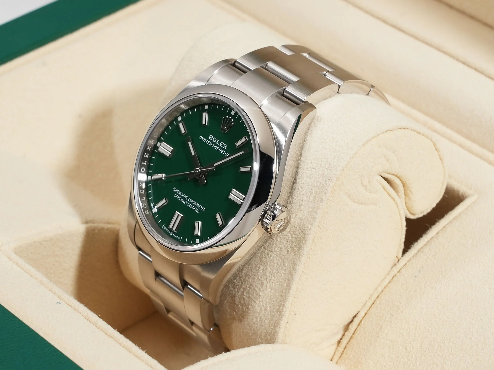 ロレックス オイスターパーペチュアル36 Ref.126000 ステンレススチール グリーン文字盤 - Image 4