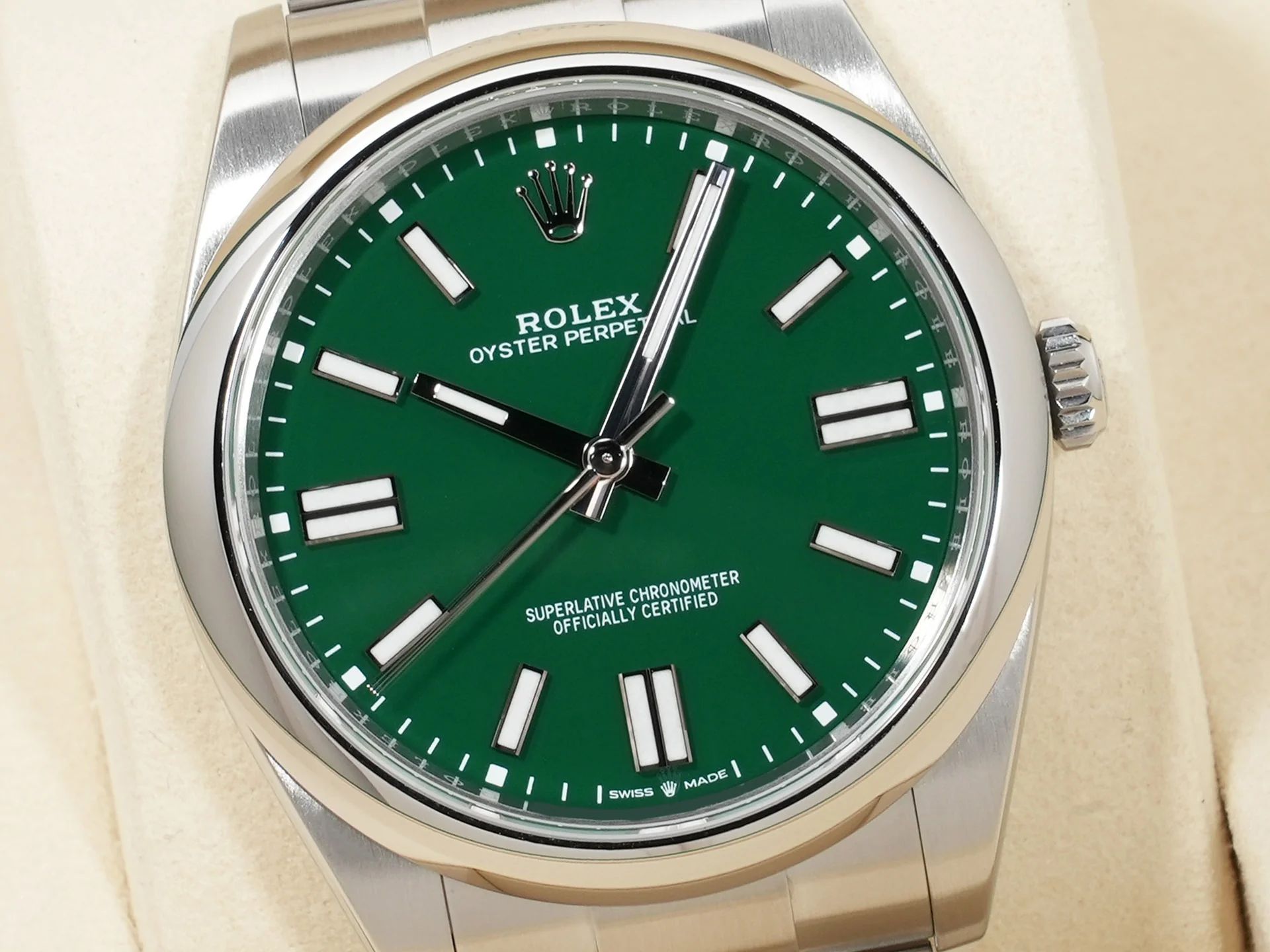 ロレックス オイスターパーペチュアル41 Ref.124300 ステンレススチール グリーン文字盤 - Image 3