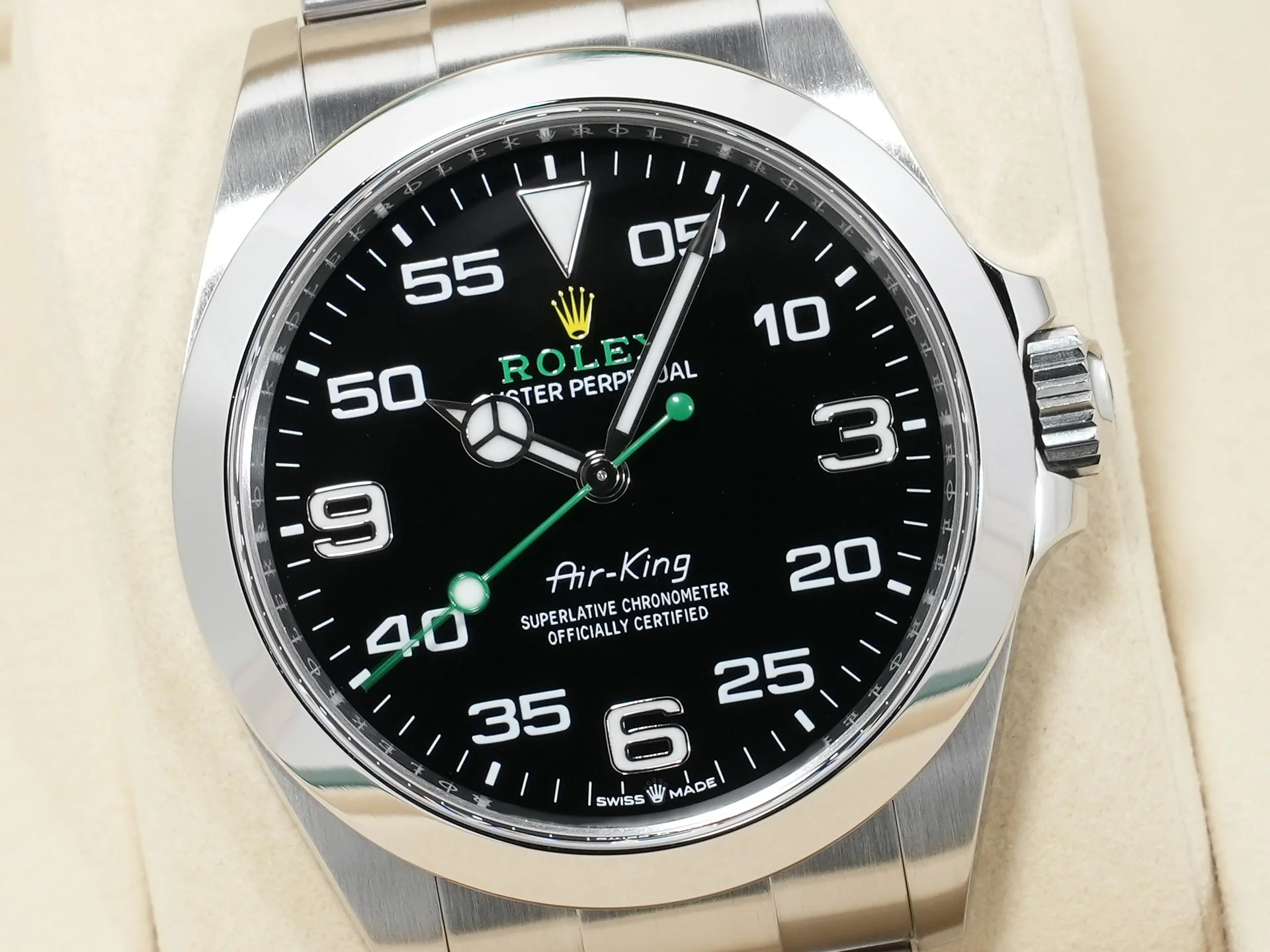 ロレックス エアキング Ref.126900 ステンレススチール ブラック文字盤 オイスターブレスレット 美品 vokhqpvp - Image 3
