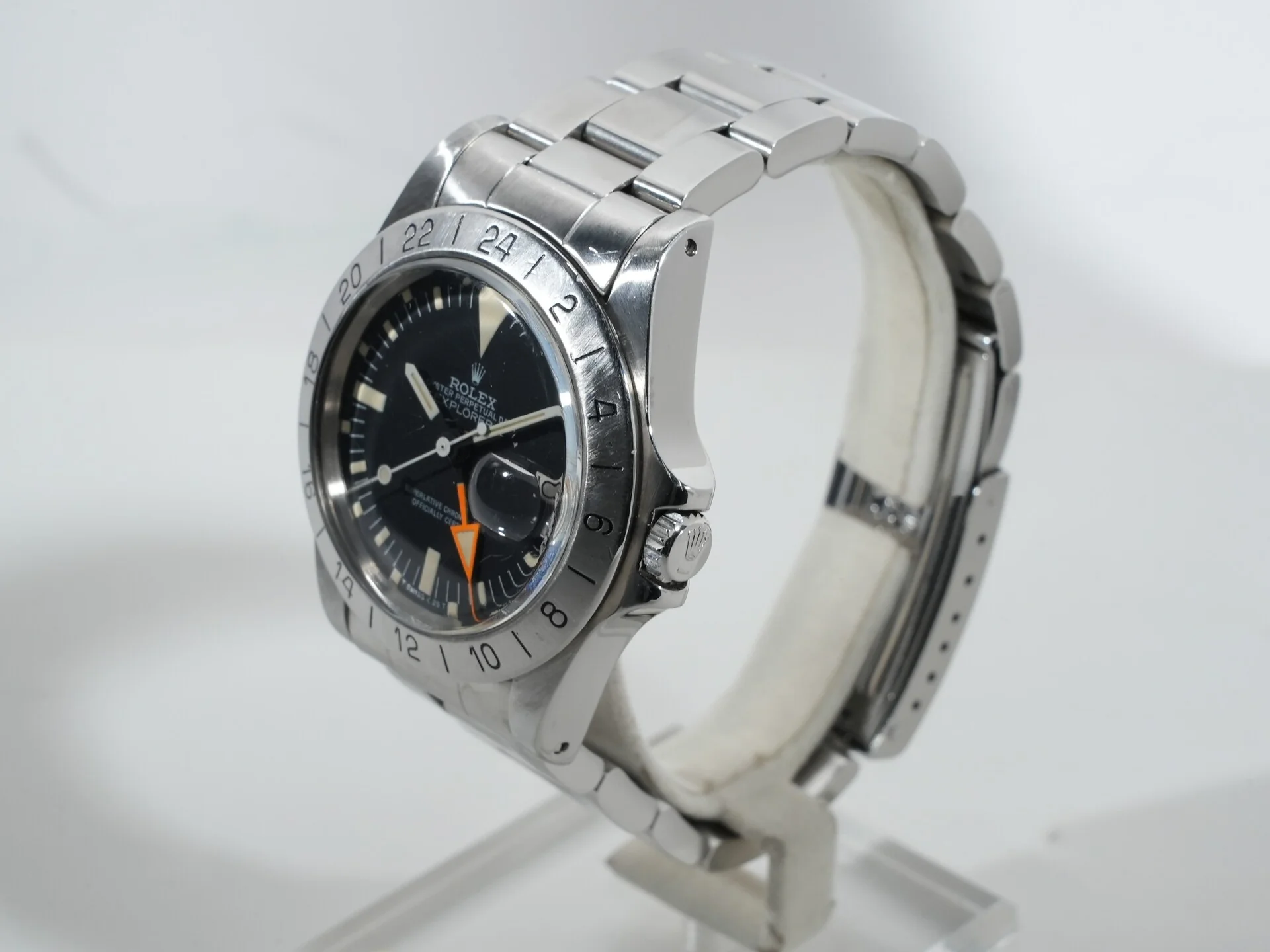 ロレックス エクスプローラーII Ref.1655 ステンレススチール ブラック文字盤 オイスターブレスレット 中古 vsqzgvbz - Image 4