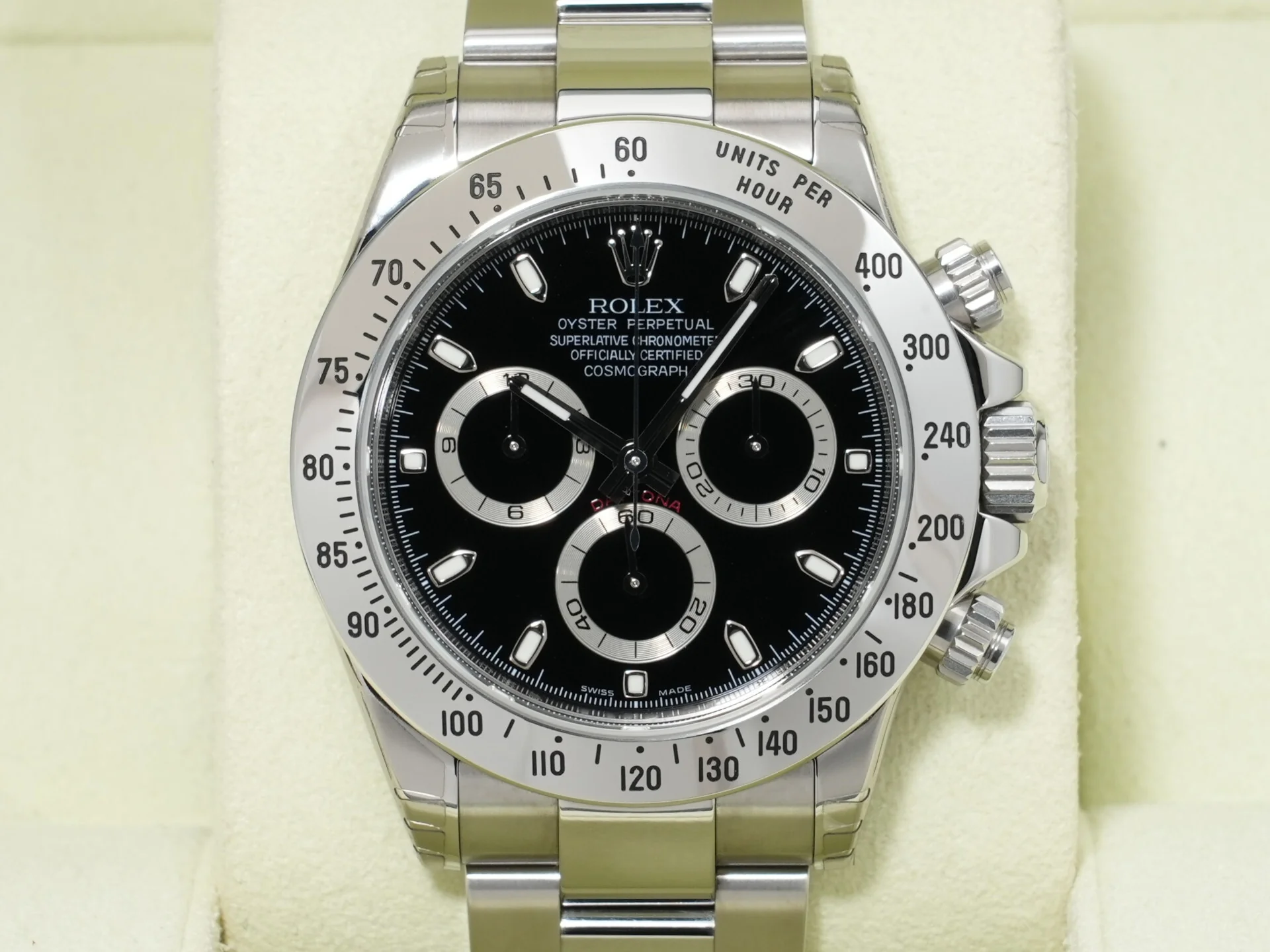 ロレックス デイトナ Ref.116520 ステンレススチール ブラック文字盤 未使用 vwob8bms - Image 2
