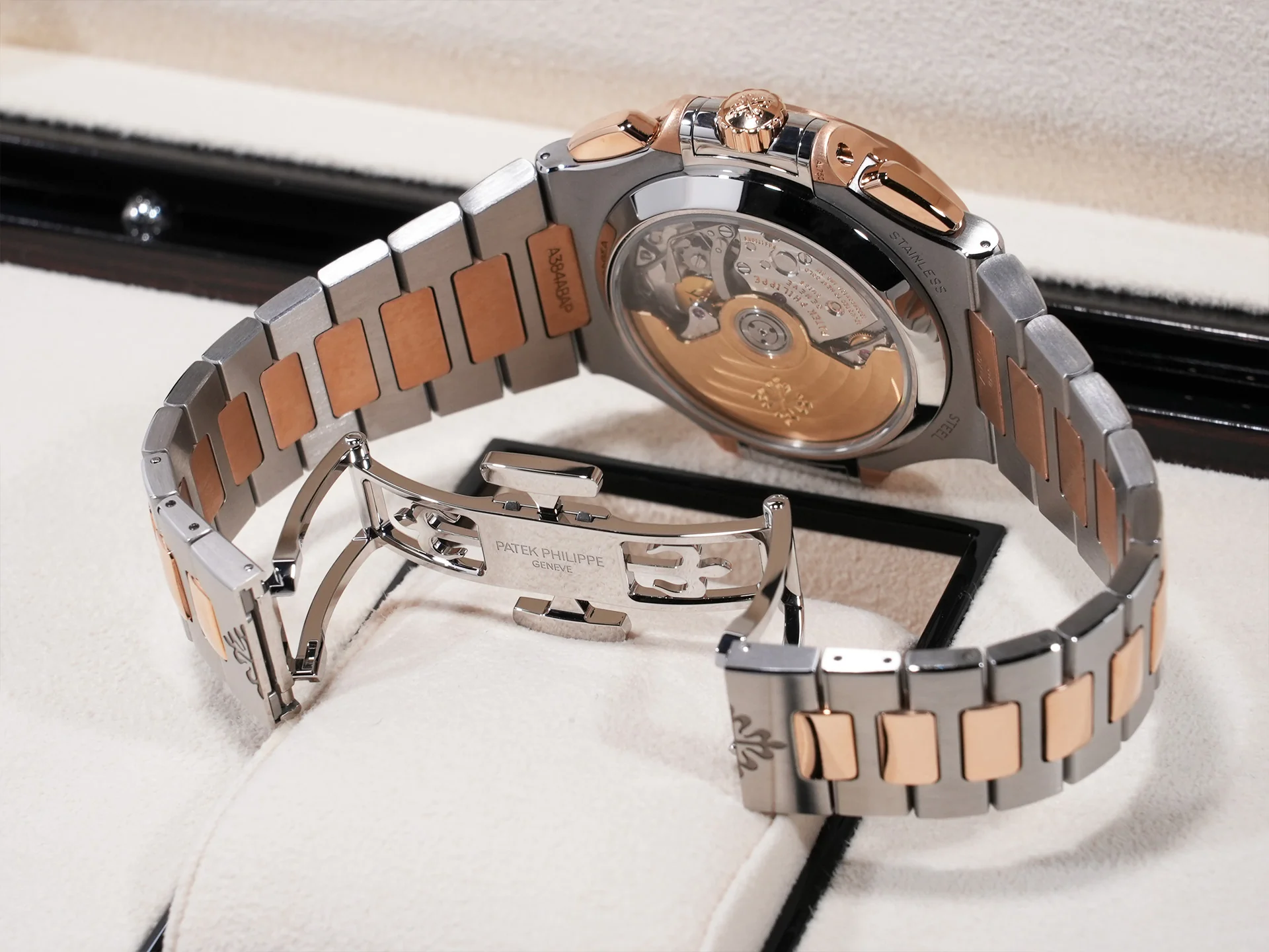 パテックフィリップ ノーチラス クロノグラフ Ref.5980/1AR-001 ステンレススチール/ローズゴールド ブルー文字盤 未使用 vwpdx3cg - Image 7
