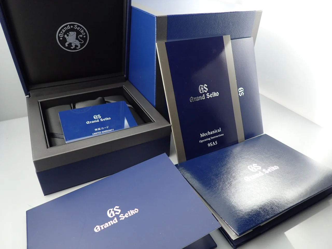 グランドセイコー ヘリテージ コレクション 44GS 55周年記念モデル Ref.SLGH009 ダークブルー文字盤 未使用 VX7Y4L8S - Image 9