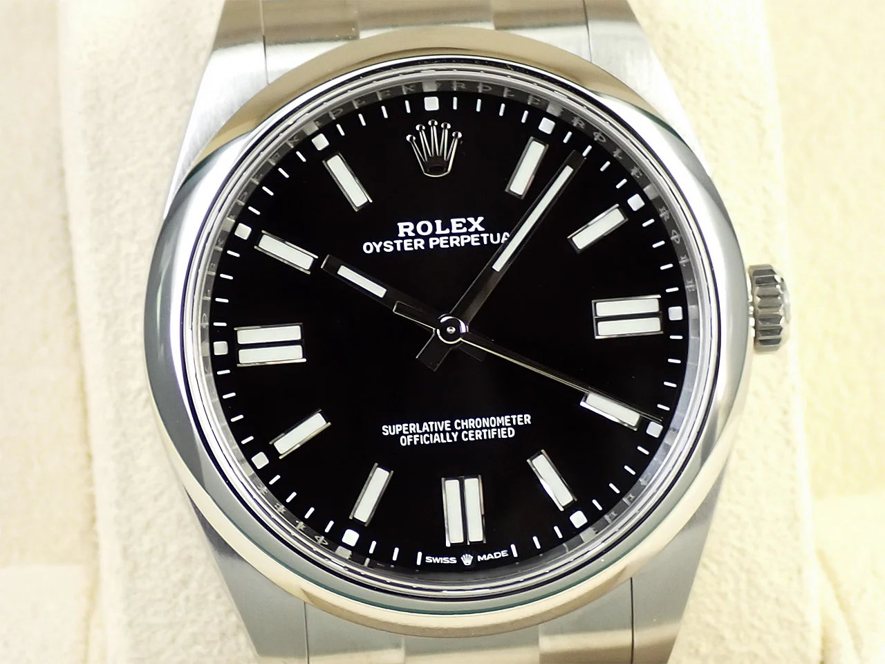 ロレックス オイスターパーペチュアル41 Ref.124300 ステンレススチール ブライトブラック文字盤 - Image 3