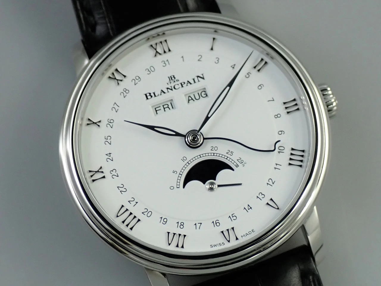 ブランパン ヴィルレ コンプリートカレンダー Ref.6264-1127-55B ホワイト文字盤 極美品 W3042057 - Image 3
